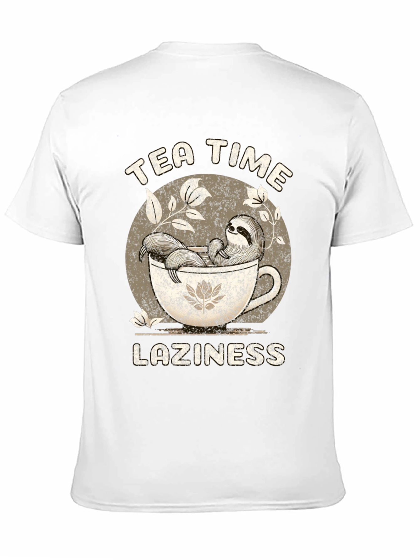 Tea Time Laziness Sloth T-Shirt