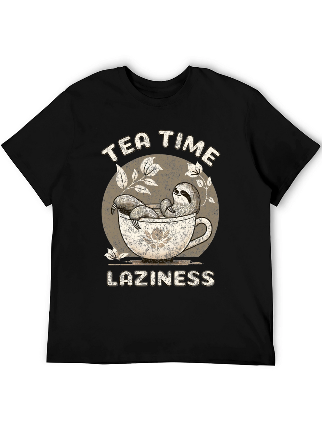 Tea Time Laziness Sloth T-Shirt