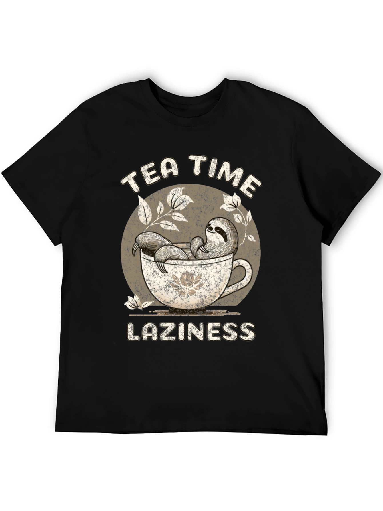 Tea Time Laziness Sloth T-Shirt