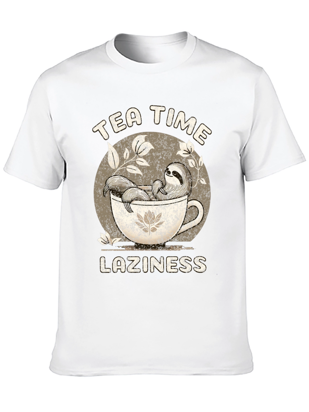 Tea Time Laziness Sloth T-Shirt