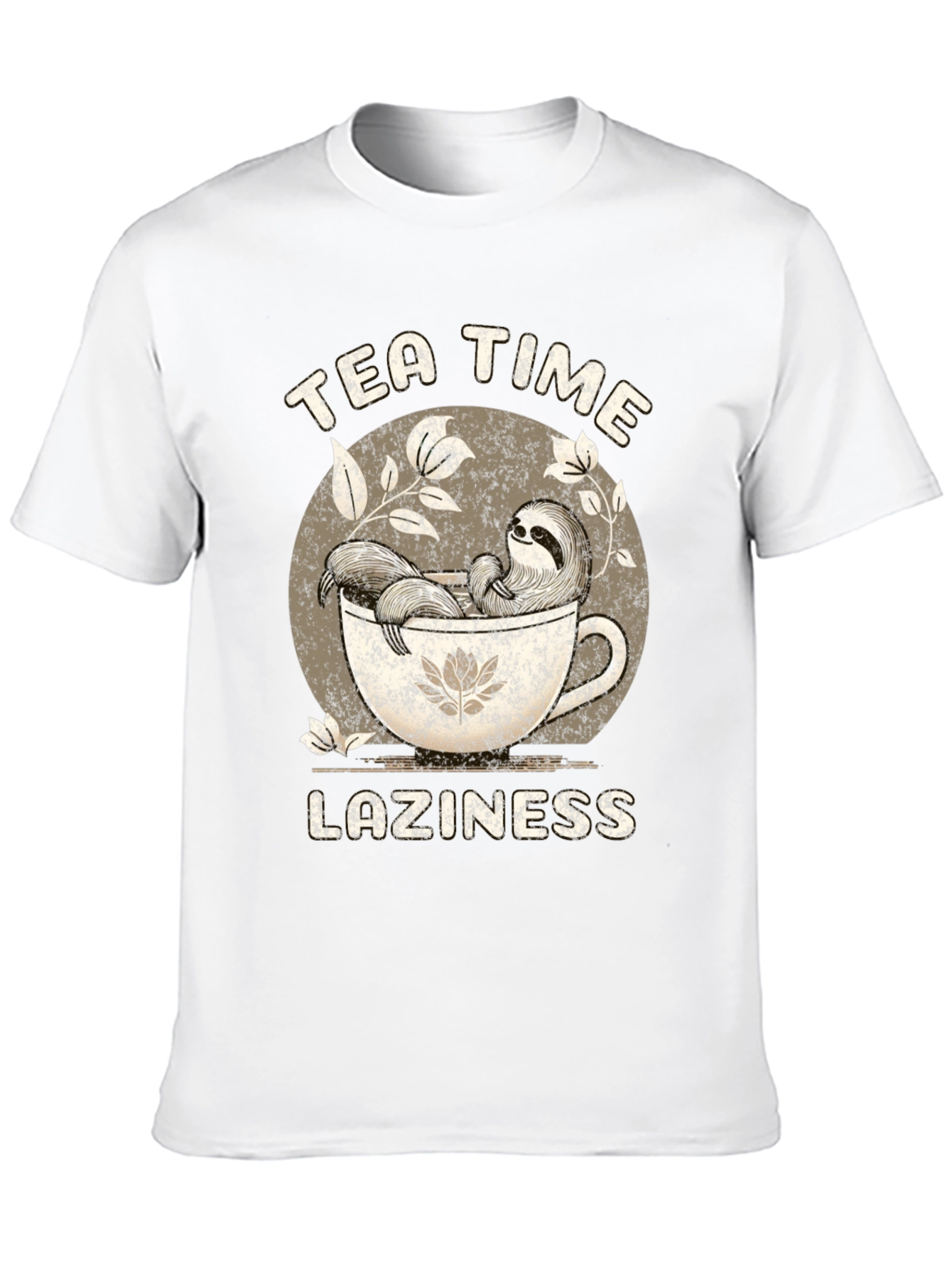 Tea Time Laziness Sloth T-Shirt