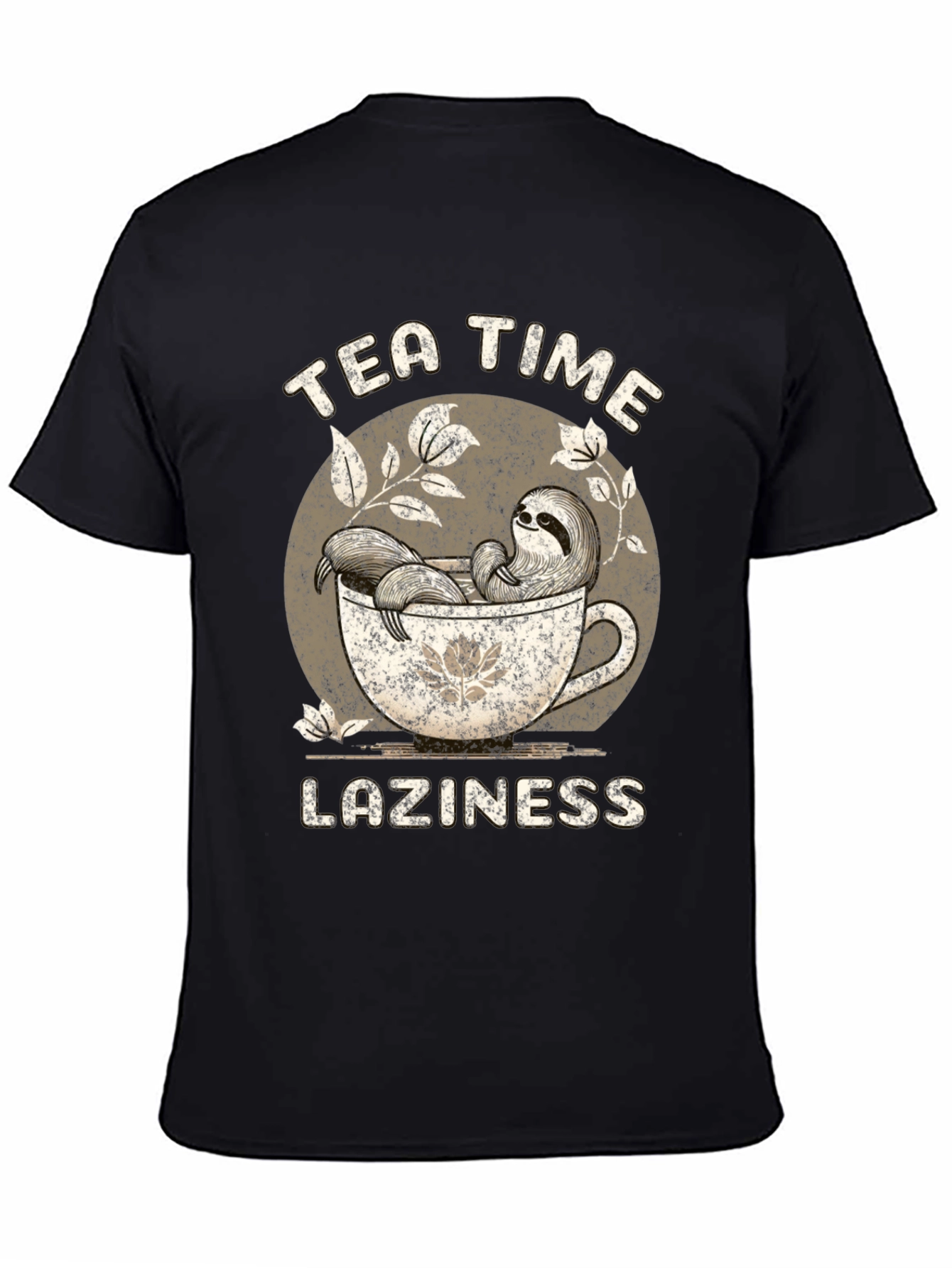 Tea Time Laziness Sloth T-Shirt