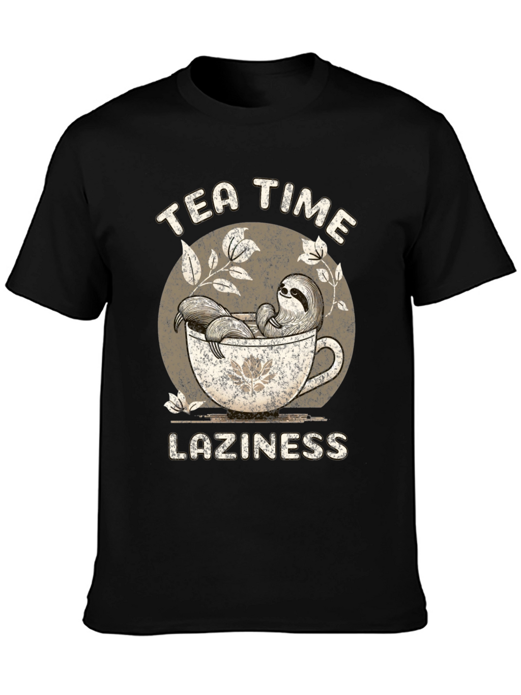 Tea Time Laziness Sloth T-Shirt