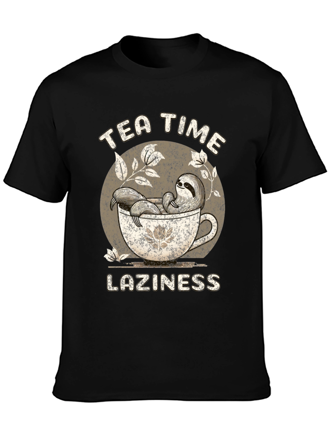 Tea Time Laziness Sloth T-Shirt