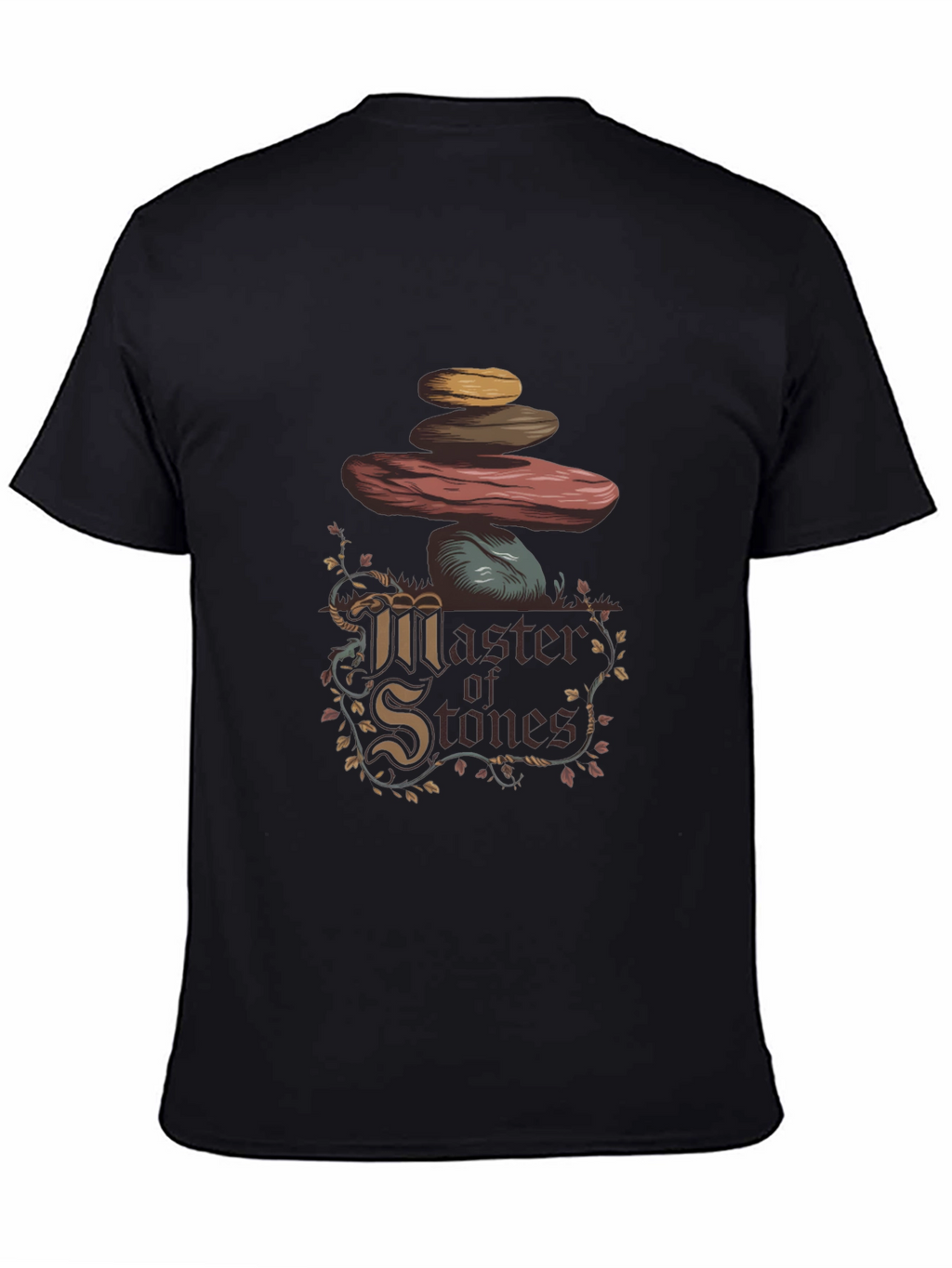Master of Stones Graphic T-Shirt - Black