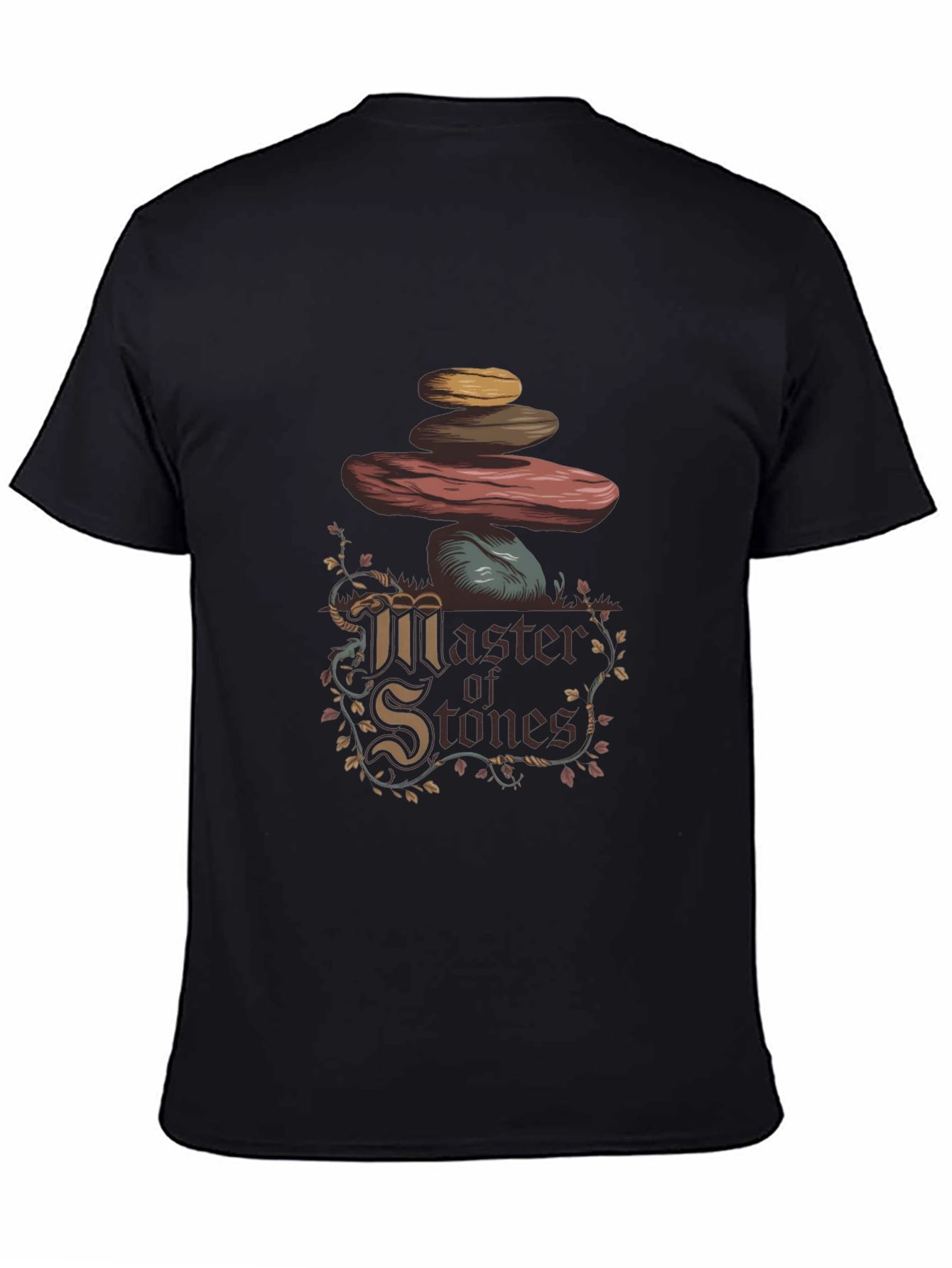 Master of Stones Graphic T-Shirt - Black