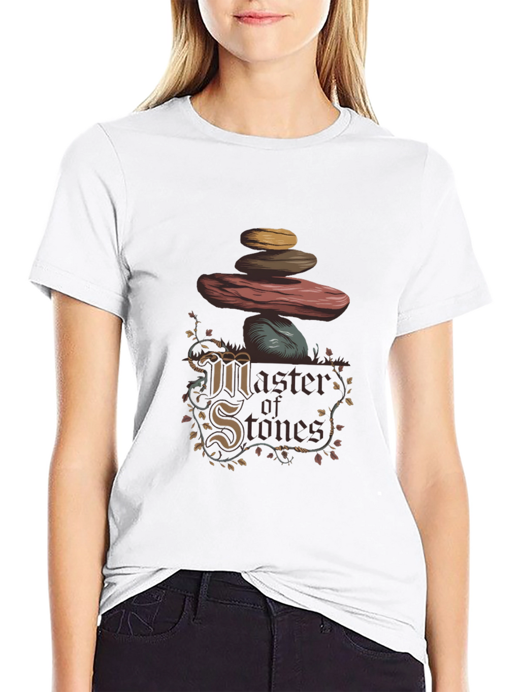 Master of Stones Graphic T-Shirt - Black