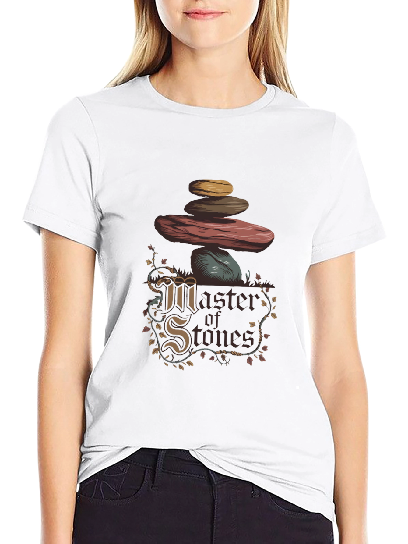 Master of Stones Graphic T-Shirt - Black