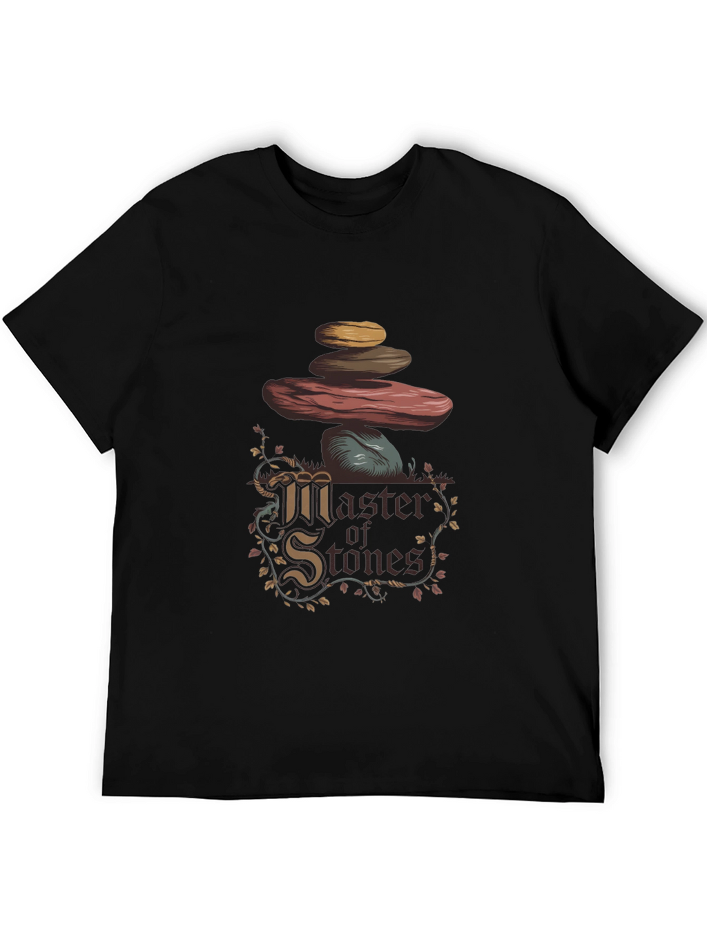 Master of Stones Graphic T-Shirt - Black