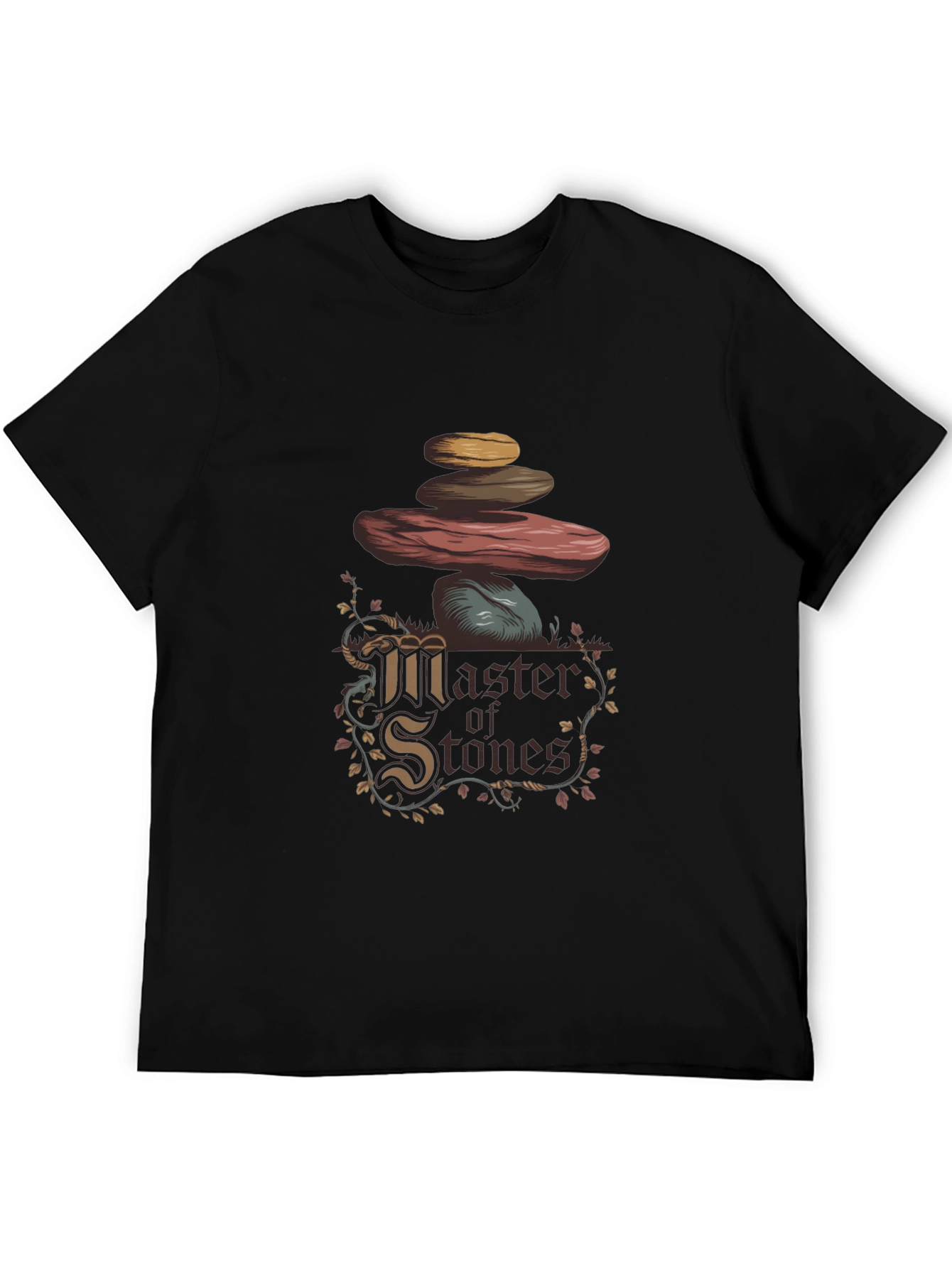 Master of Stones Graphic T-Shirt - Black