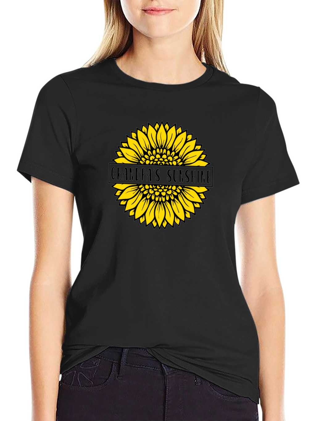 Grandpas Sunshine Sunflower Graphic Tee
