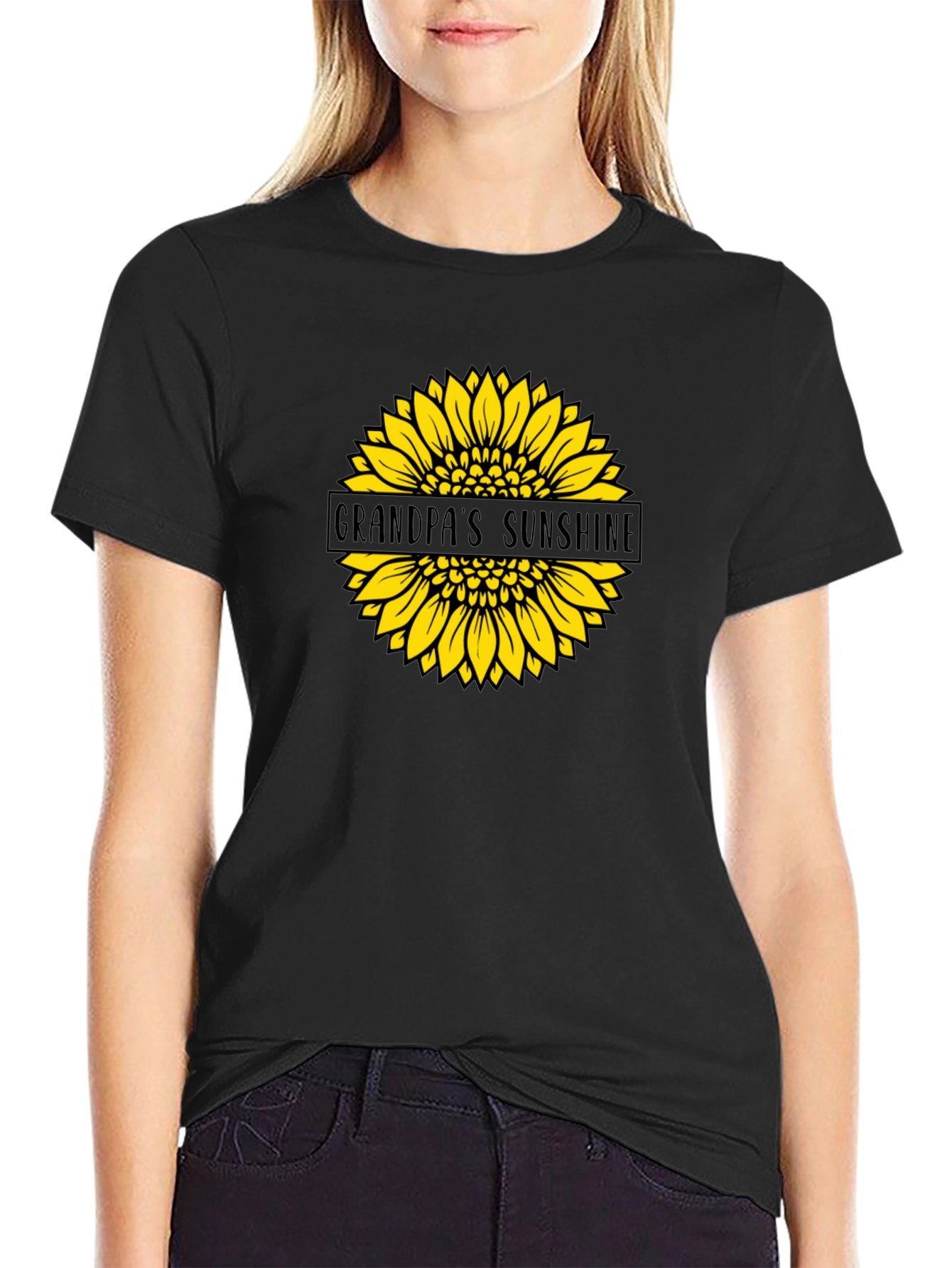 Grandpas Sunshine Sunflower Graphic Tee