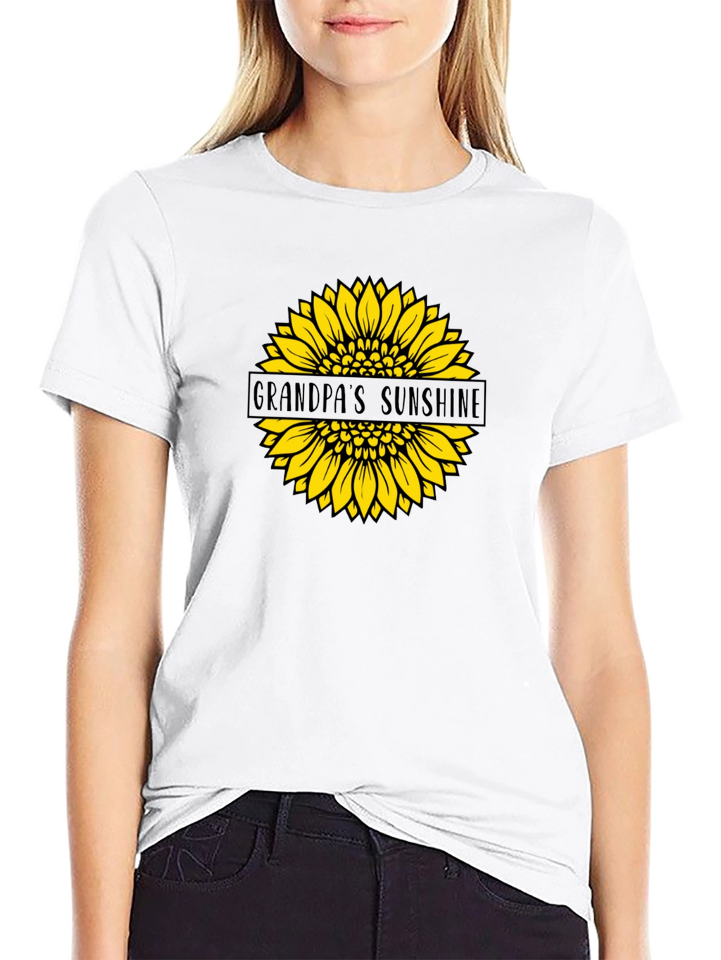 Grandpas Sunshine Sunflower Graphic Tee