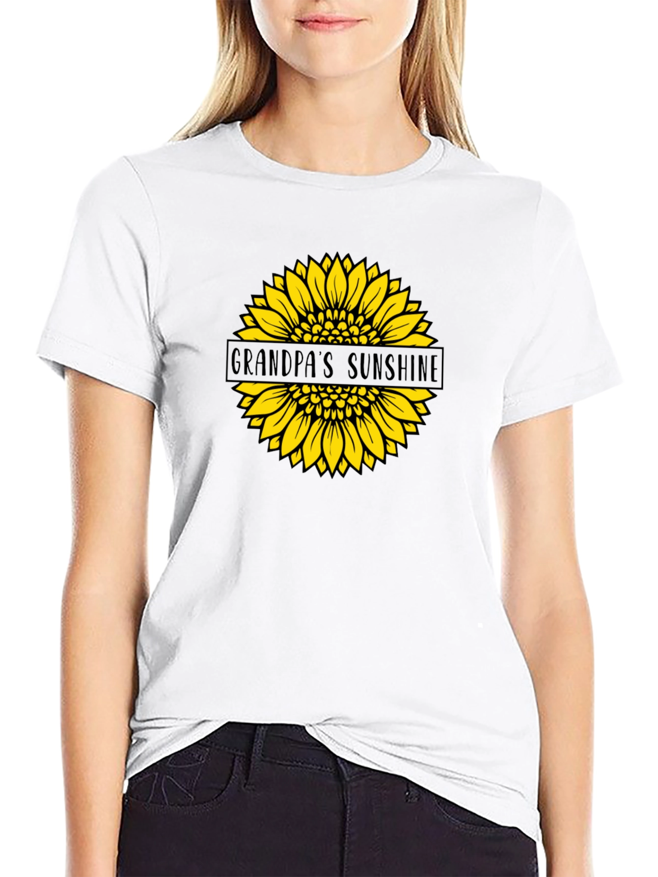 Grandpas Sunshine Sunflower Graphic Tee