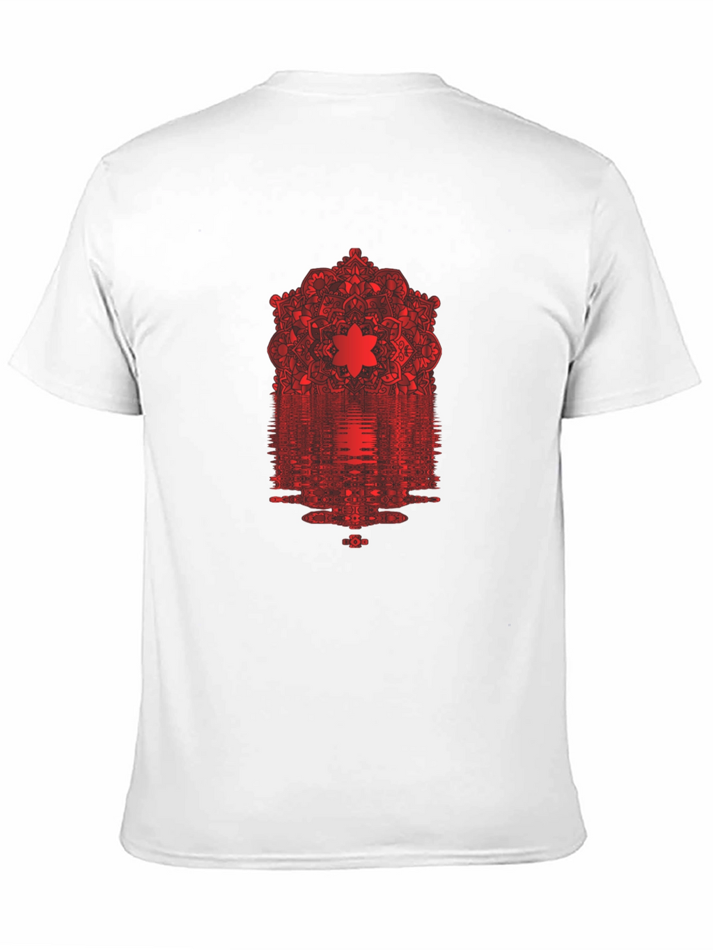 Abstract Mandala Graphic Black T-Shirt