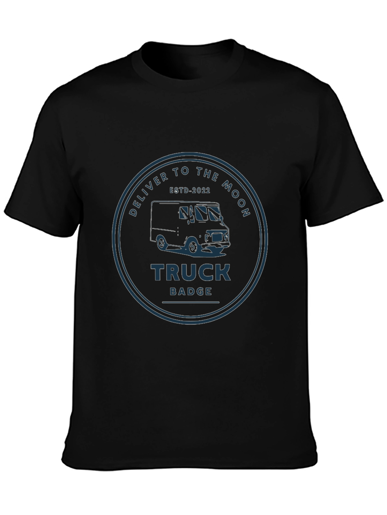 Deliver to the Moon Truck Badge T-Shirt