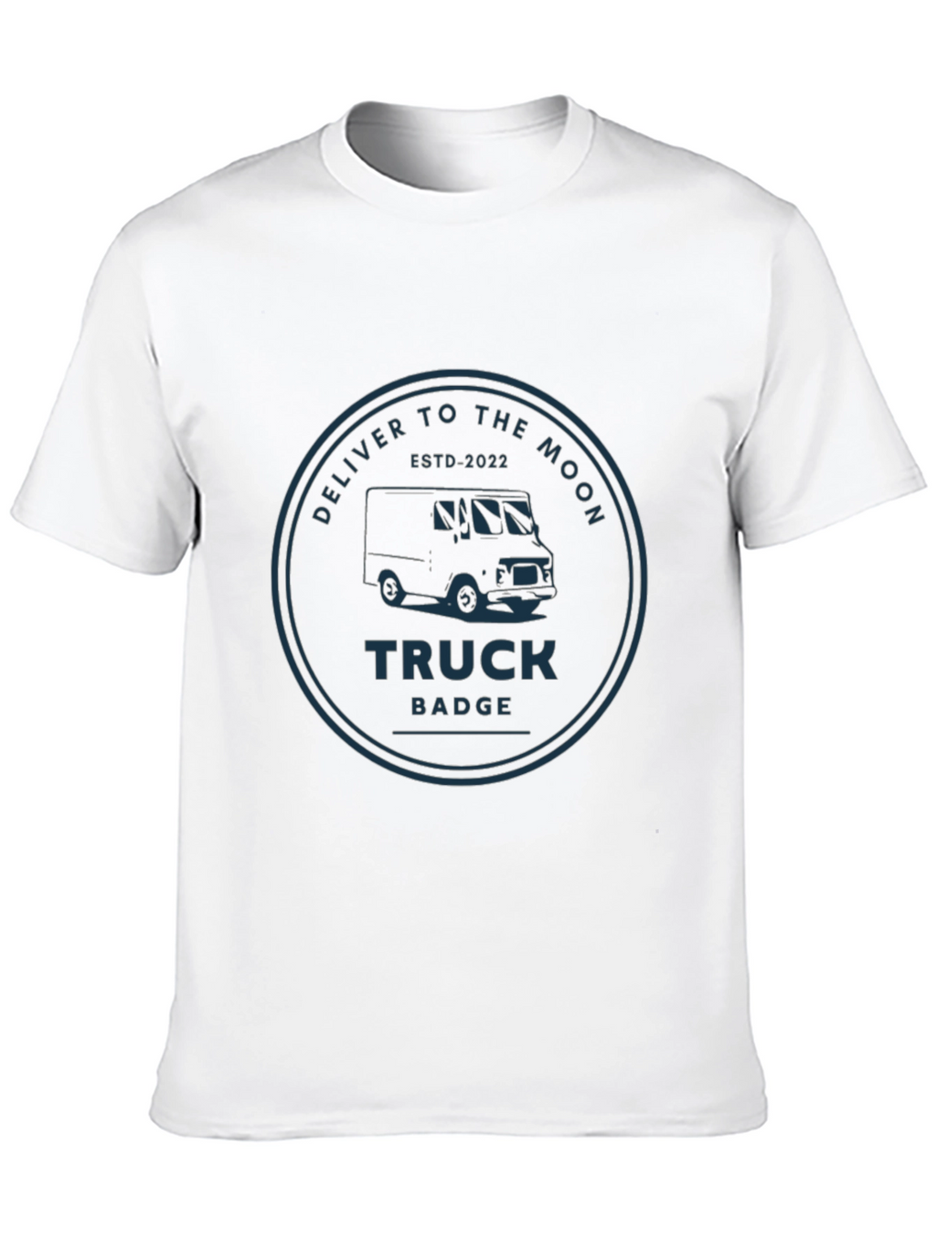 Deliver to the Moon Truck Badge T-Shirt