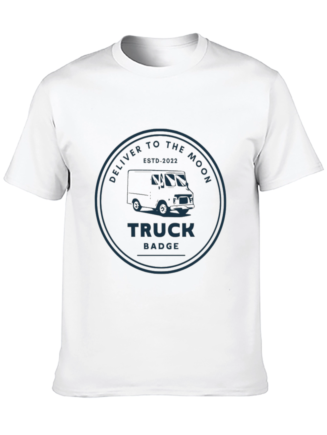 Deliver to the Moon Truck Badge T-Shirt