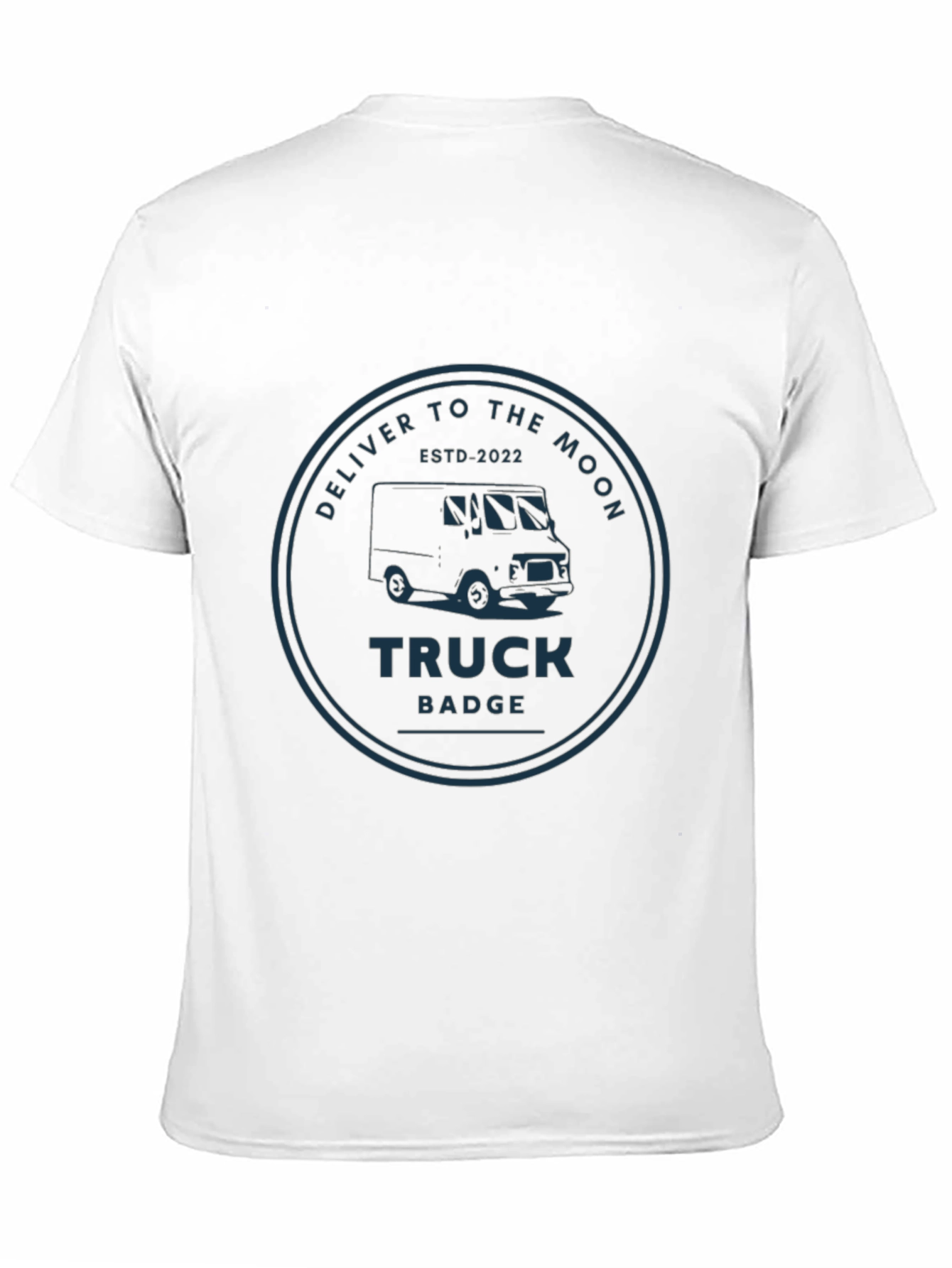 Deliver to the Moon Truck Badge T-Shirt