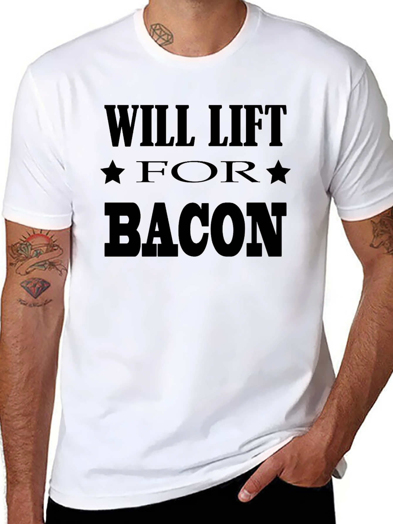 Will Lift for Bacon Graphic Tee