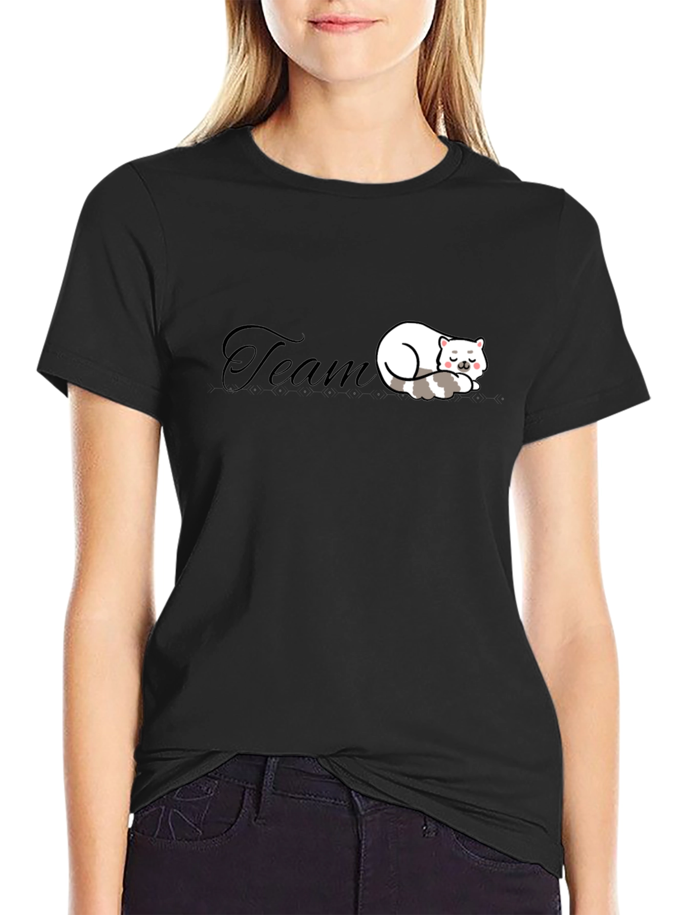 Team Cat Nap Black T-Shirt - Soft & Comfy