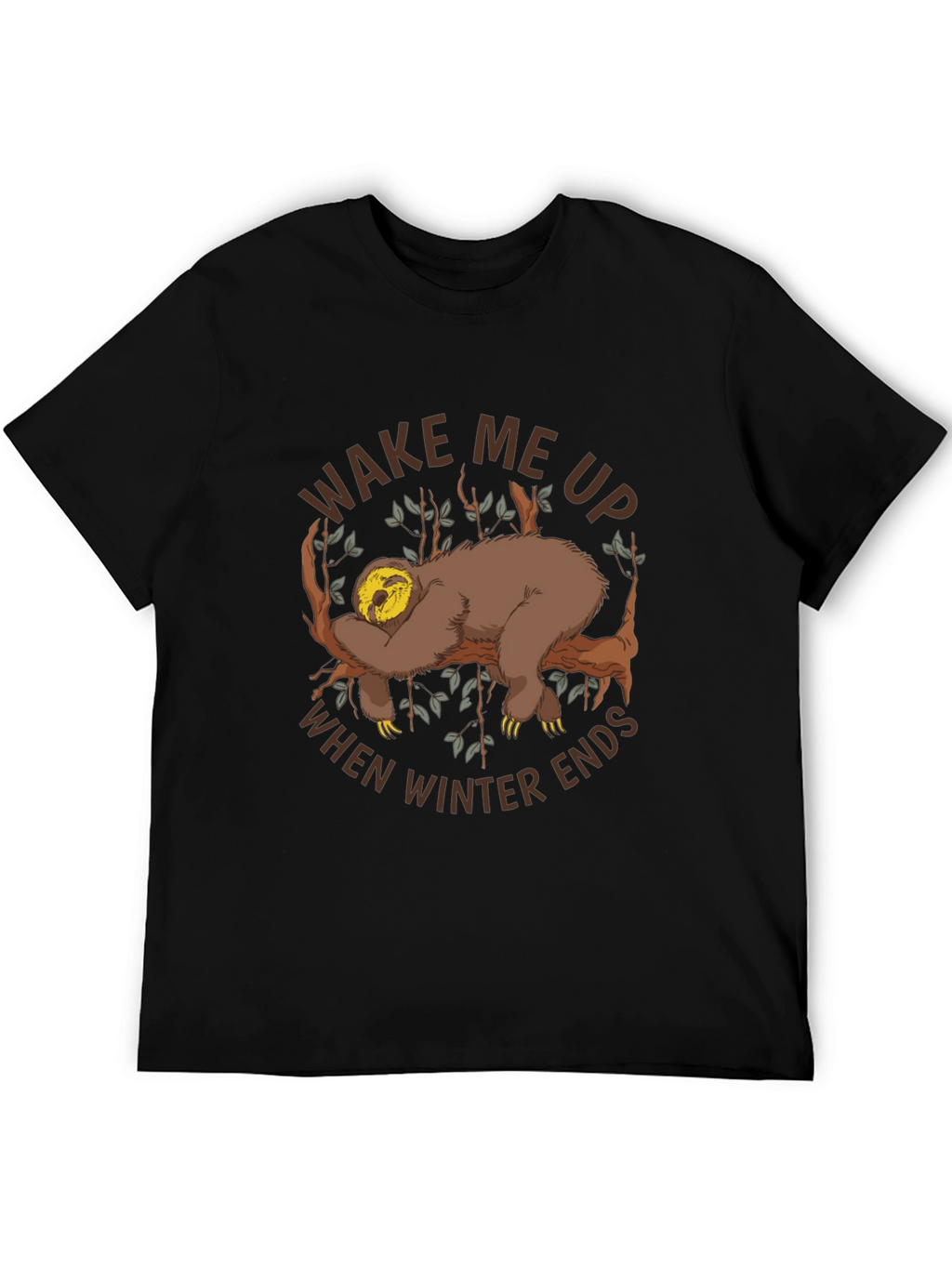 Wake Me Up Sloth Graphic Tee