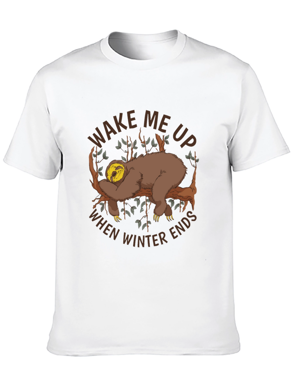 Wake Me Up Sloth Graphic Tee