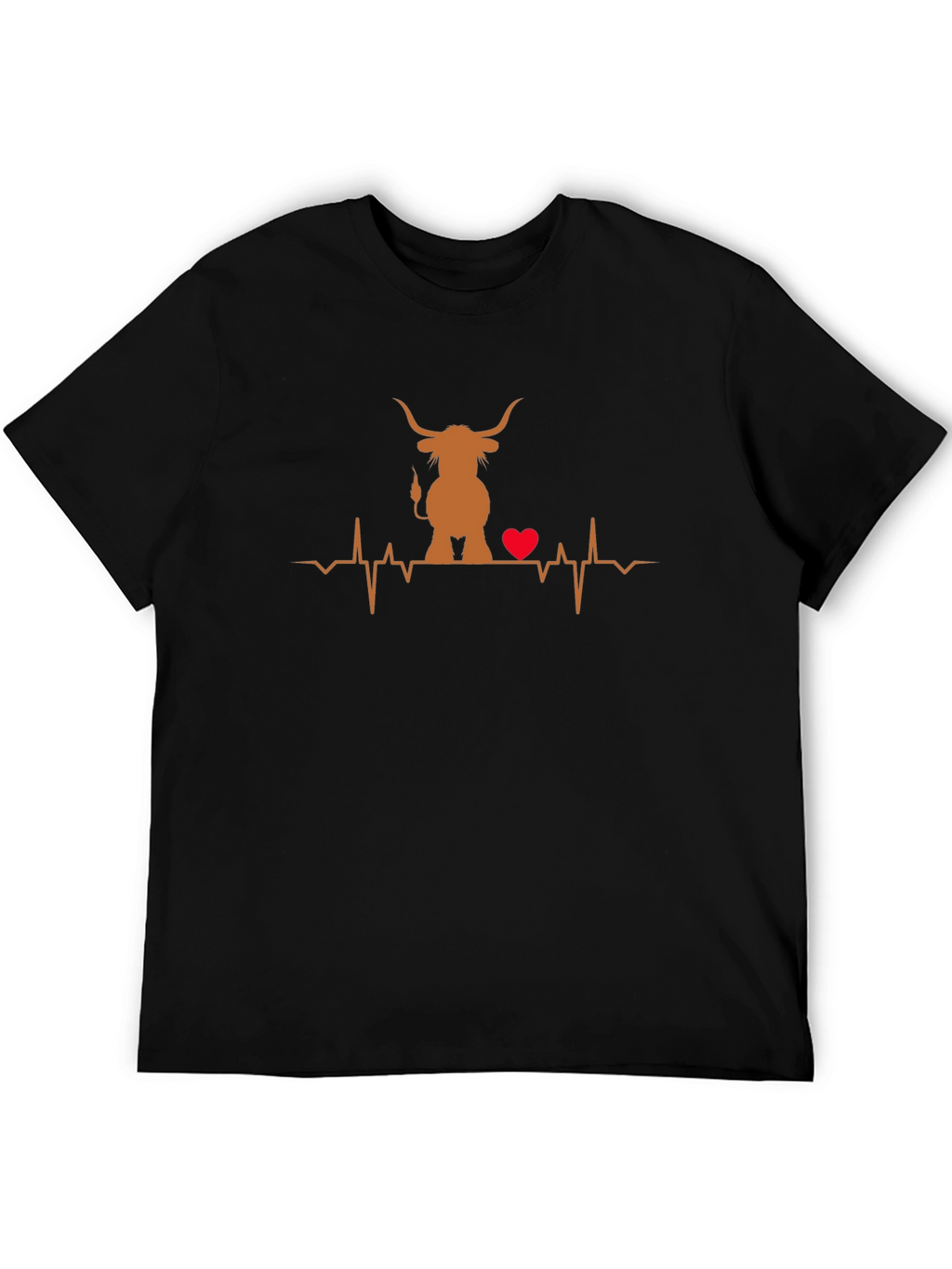 Highland Cow Heartbeat T-Shirt
