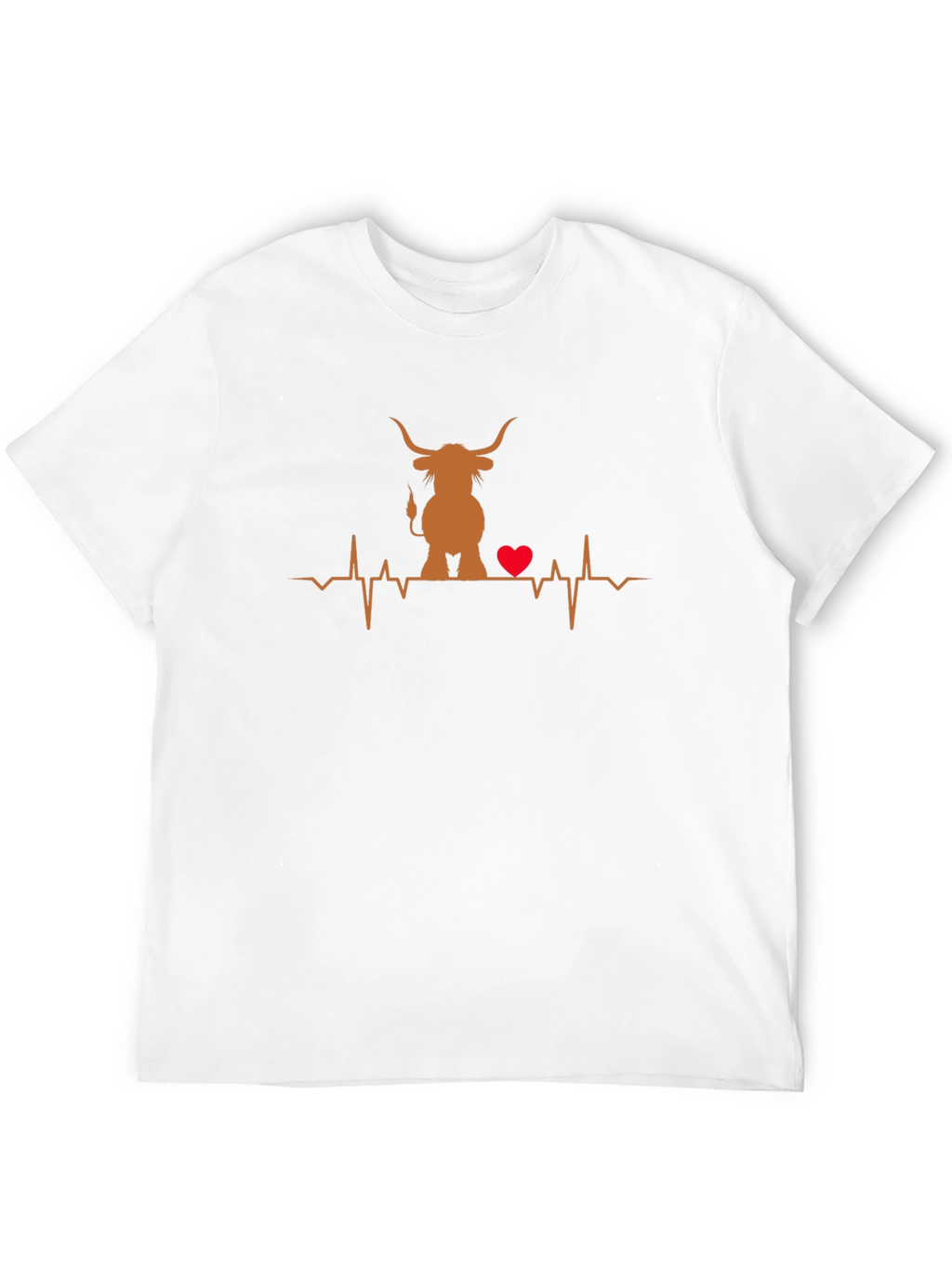 Highland Cow Heartbeat T-Shirt