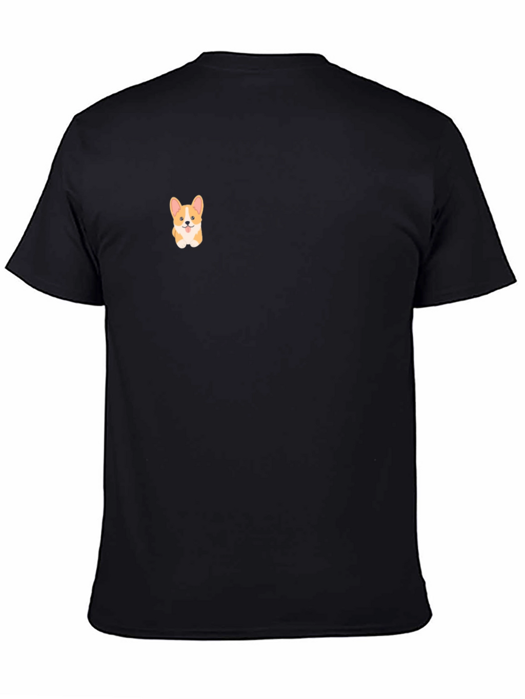 Cute Corgi Black T-Shirt