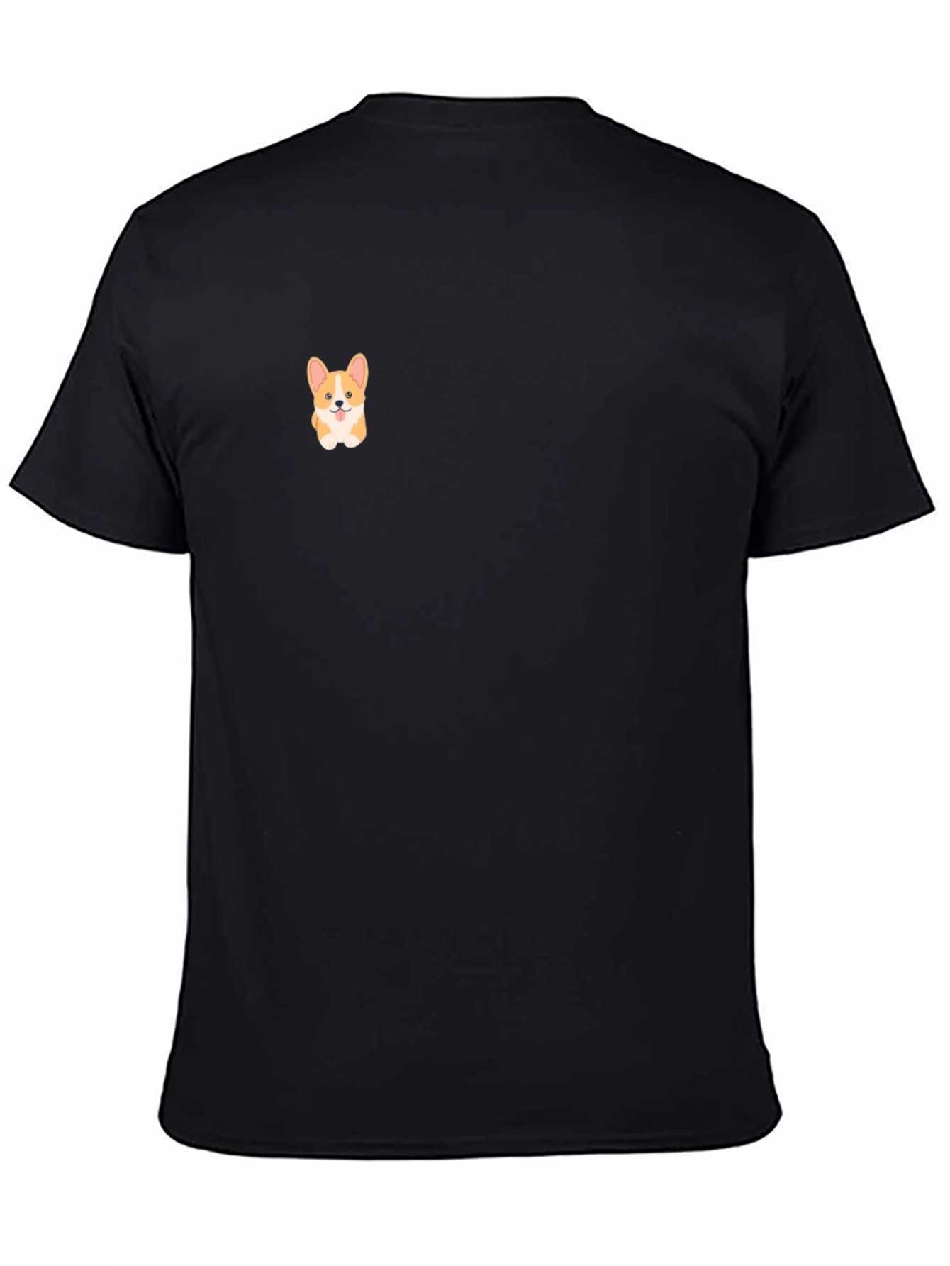 Cute Corgi Black T-Shirt