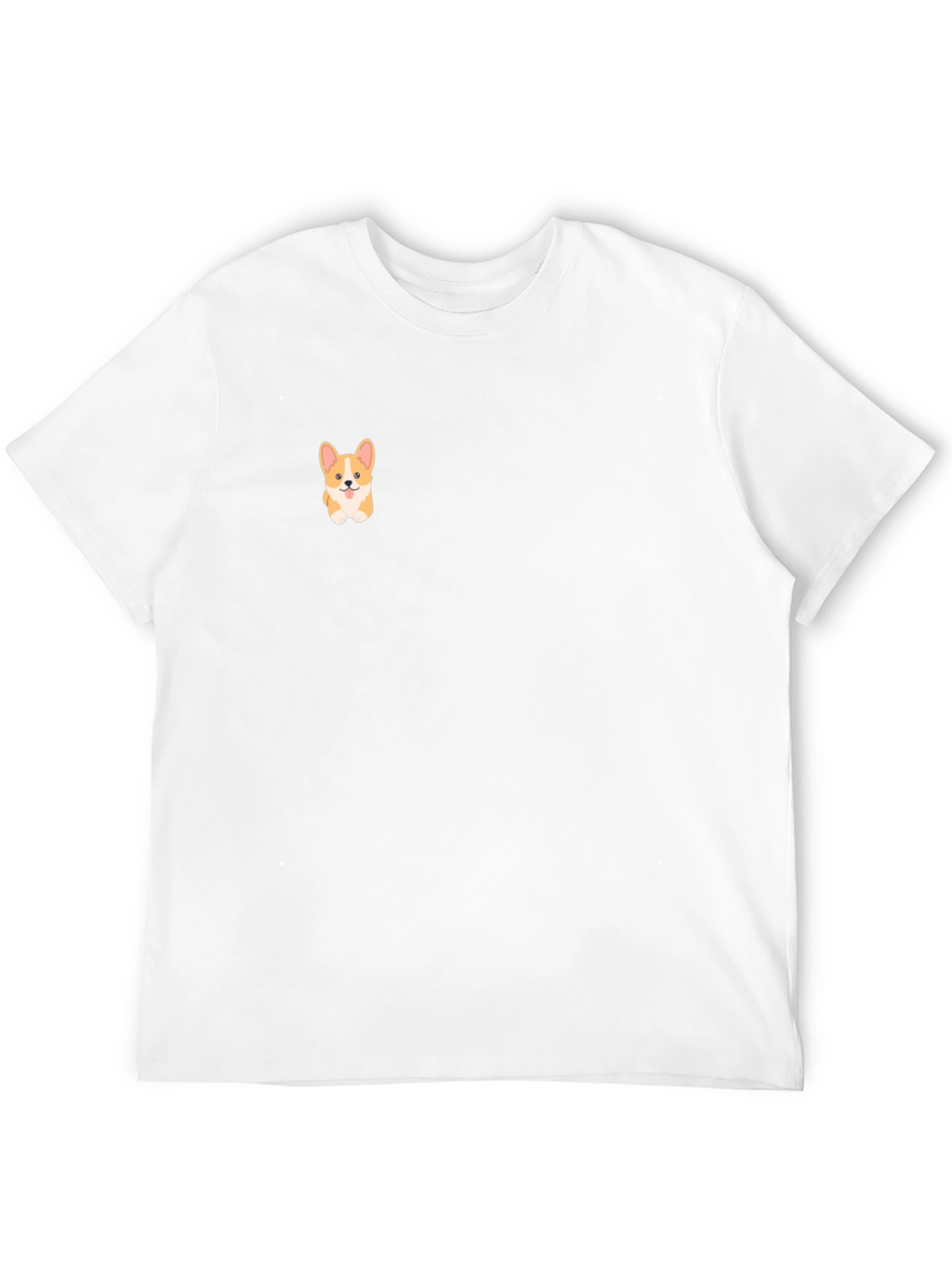 Cute Corgi Black T-Shirt