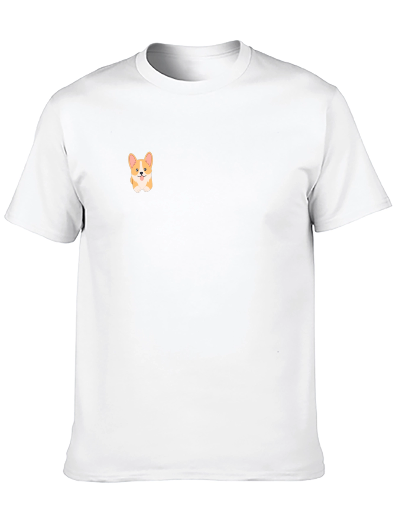 Cute Corgi Black T-Shirt