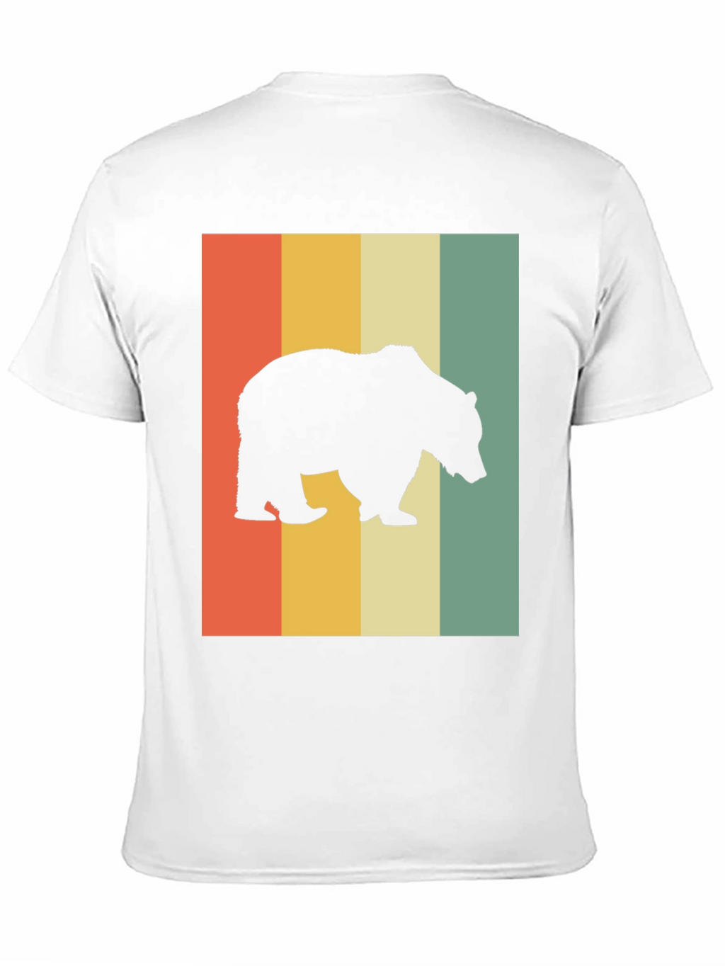 Retro Bear Silhouette Graphic T-Shirt