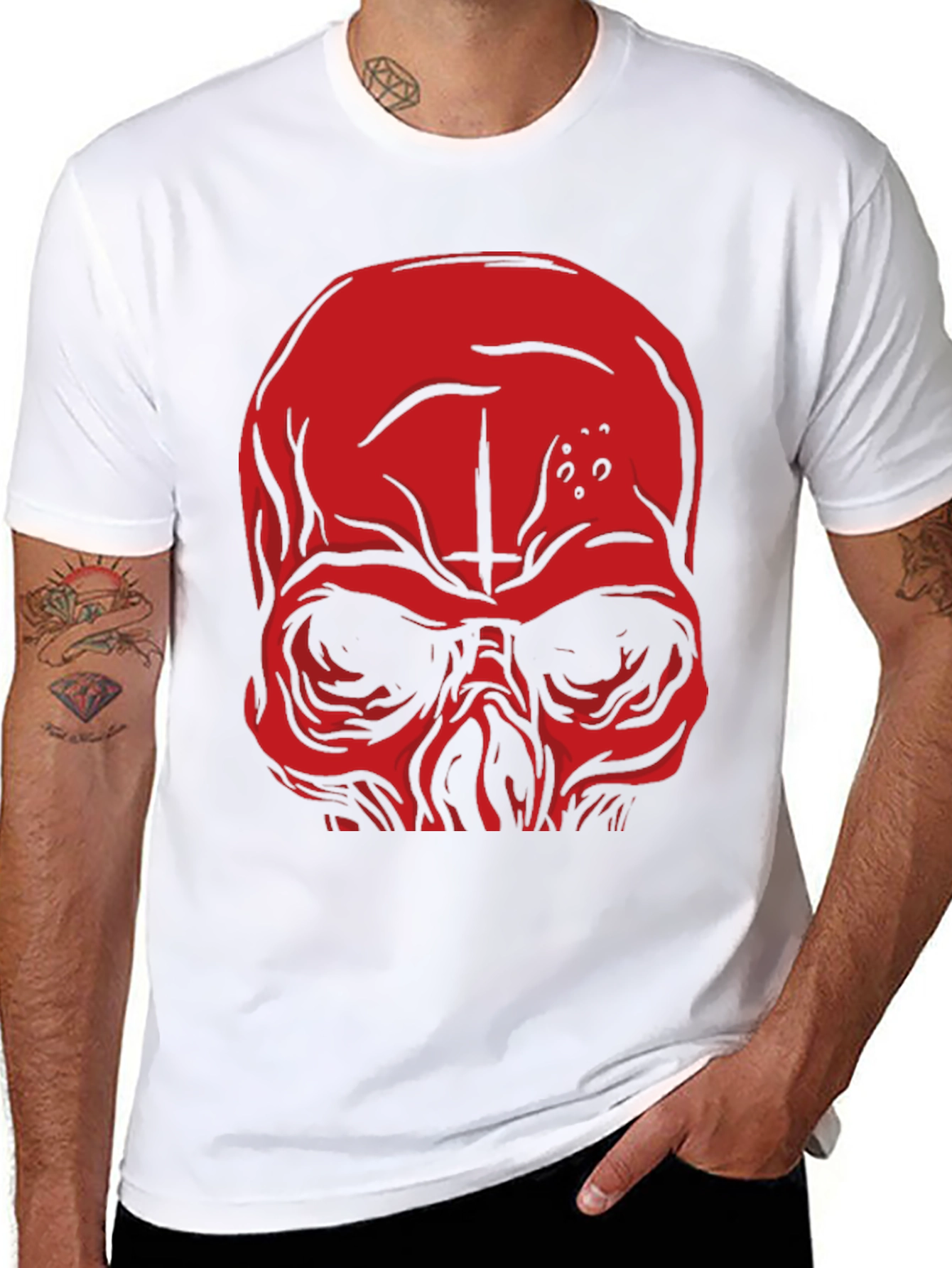 Skull Graphic Tee - Mens Black T-Shirt