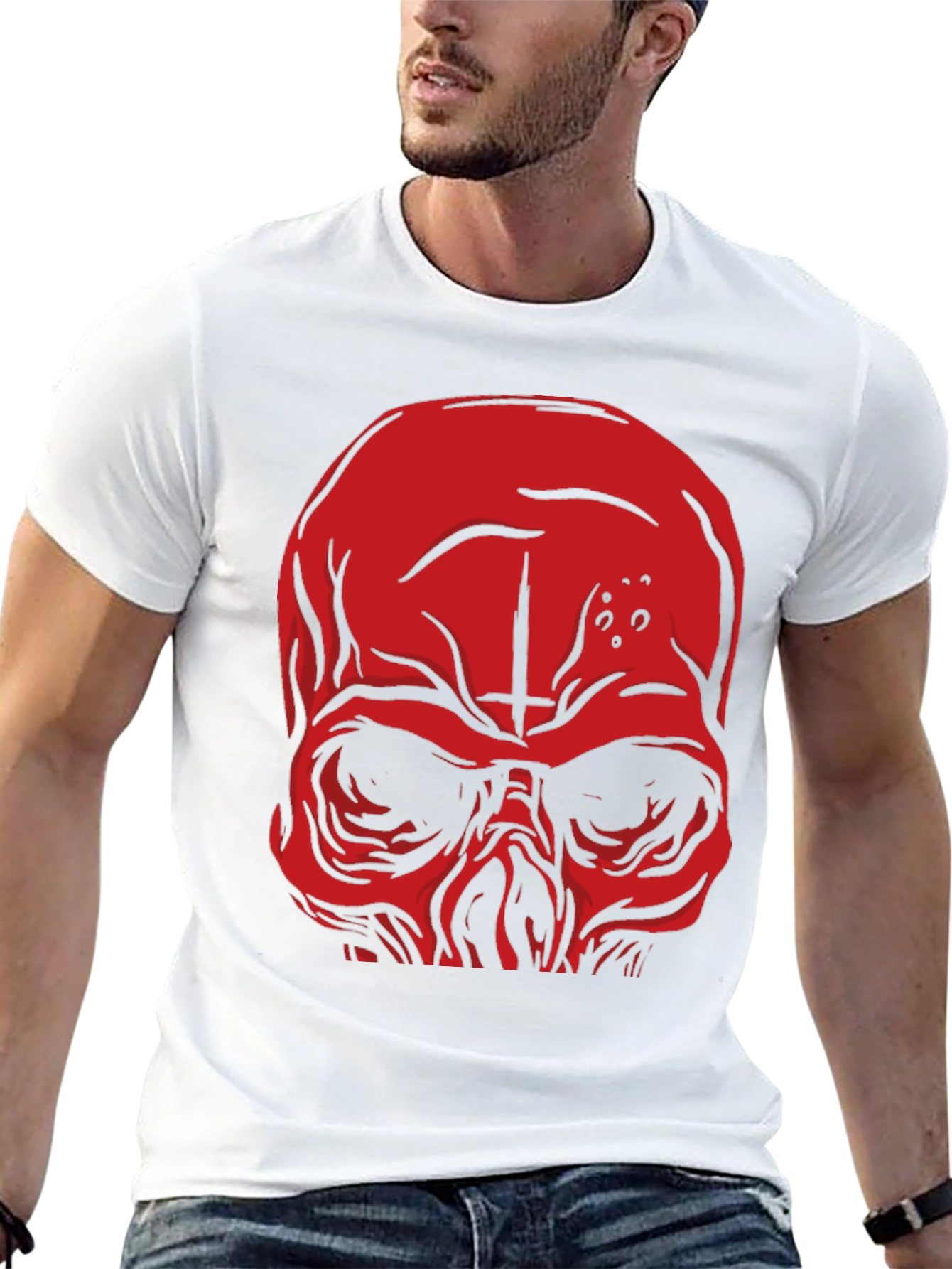 Skull Graphic Tee - Mens Black T-Shirt