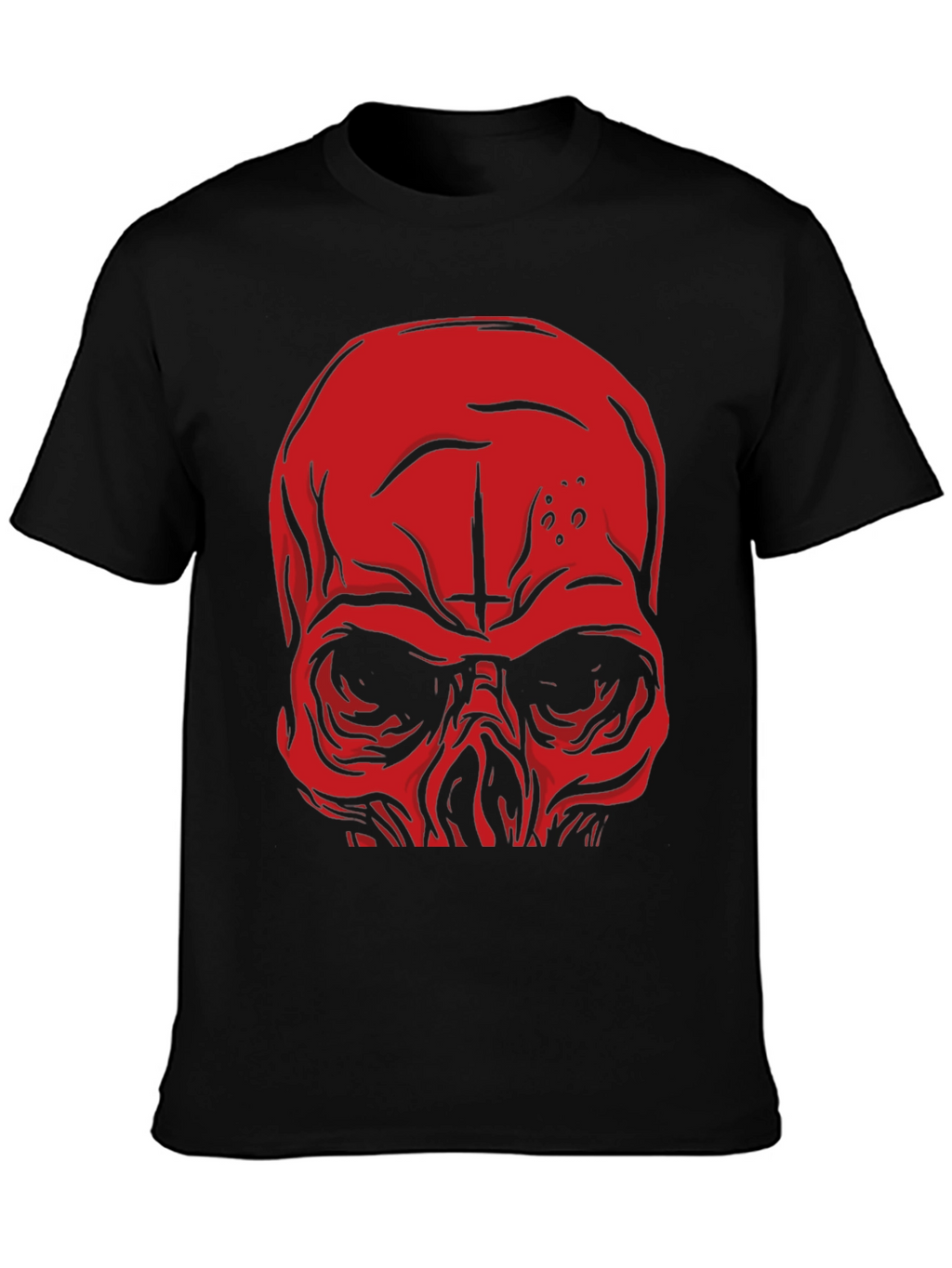 Skull Graphic Tee - Mens Black T-Shirt