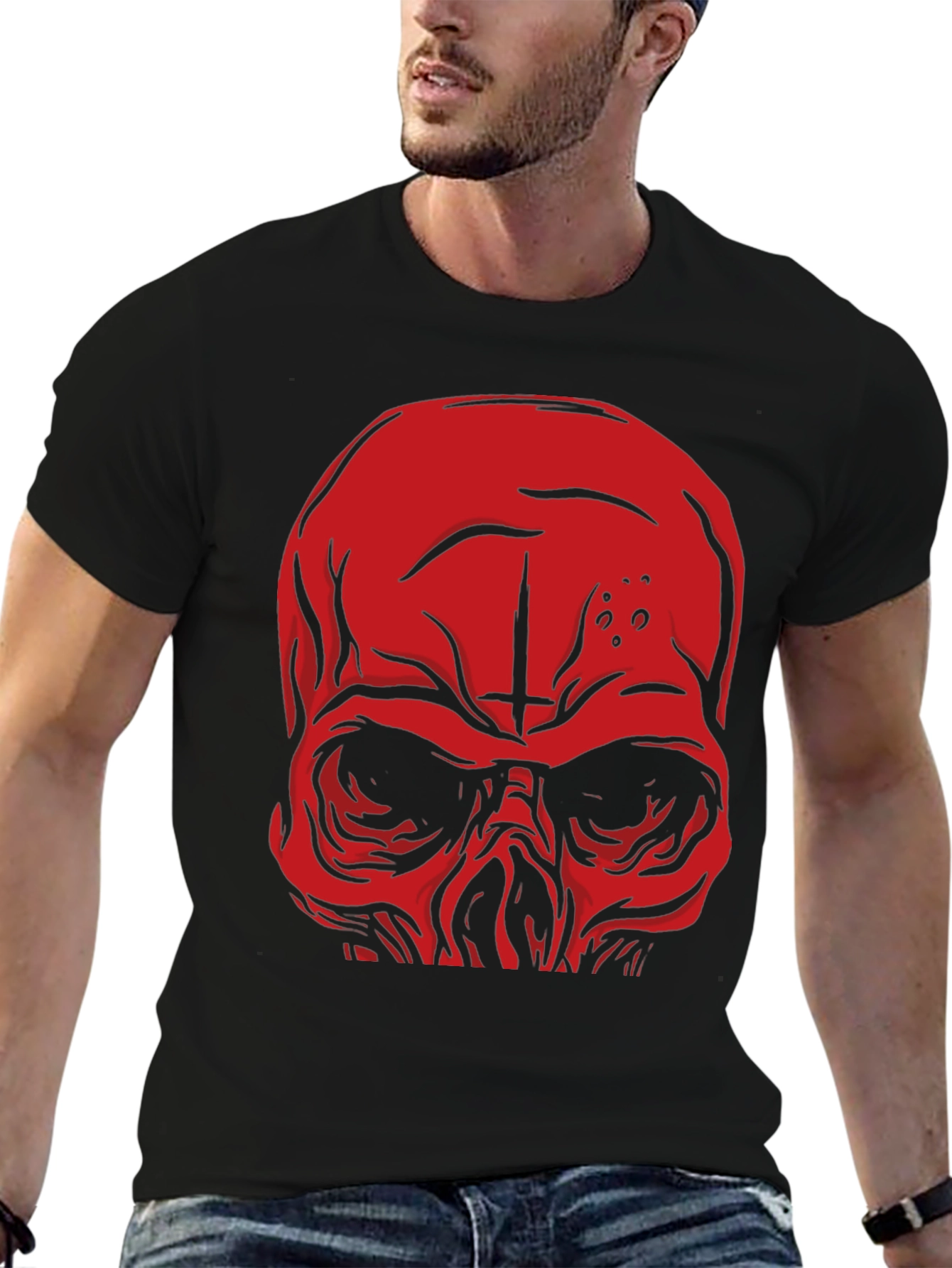 Skull Graphic Tee - Mens Black T-Shirt