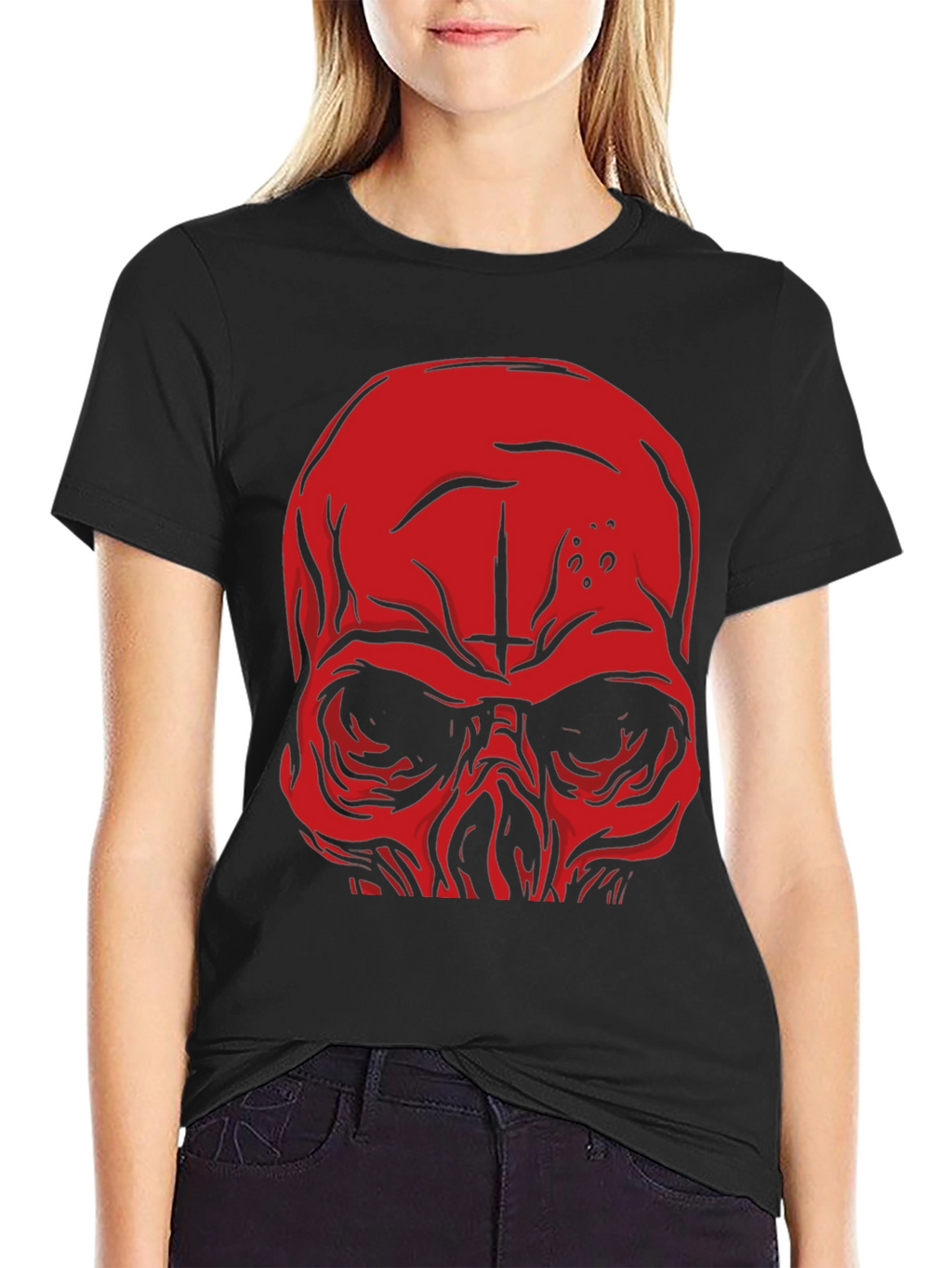 Skull Graphic Tee - Mens Black T-Shirt