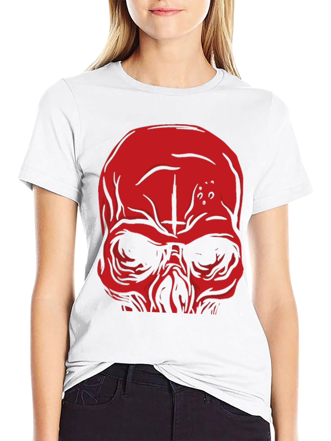 Skull Graphic Tee - Mens Black T-Shirt
