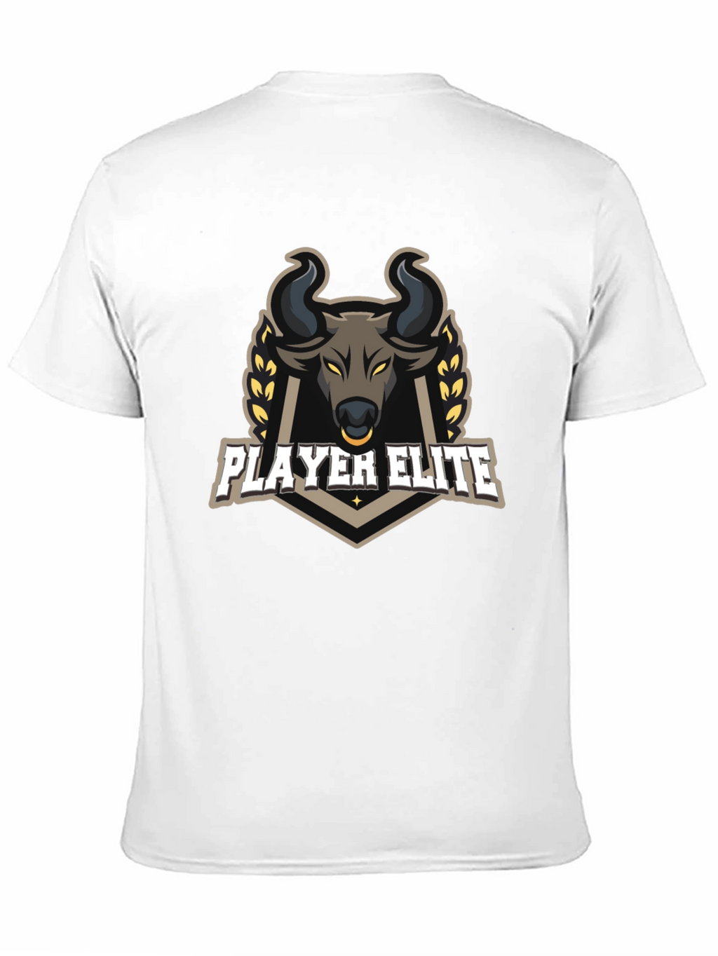 Player Elite Bull Graphic Black T-Shirt