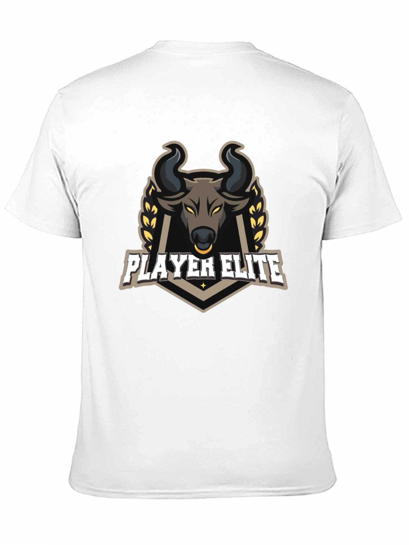 Player Elite Bull Graphic Black T-Shirt