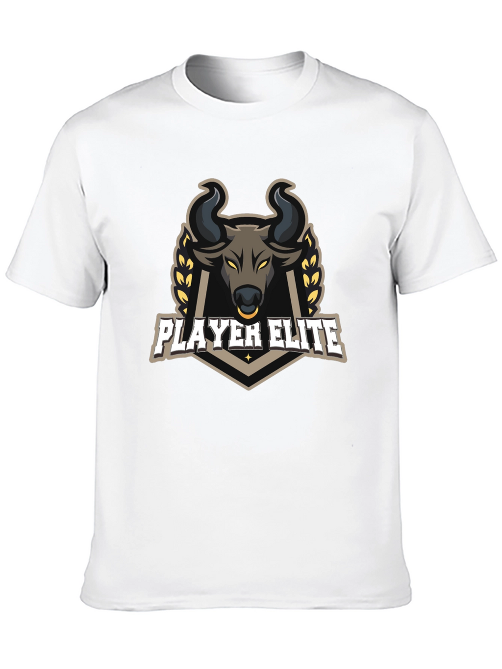 Player Elite Bull Graphic Black T-Shirt
