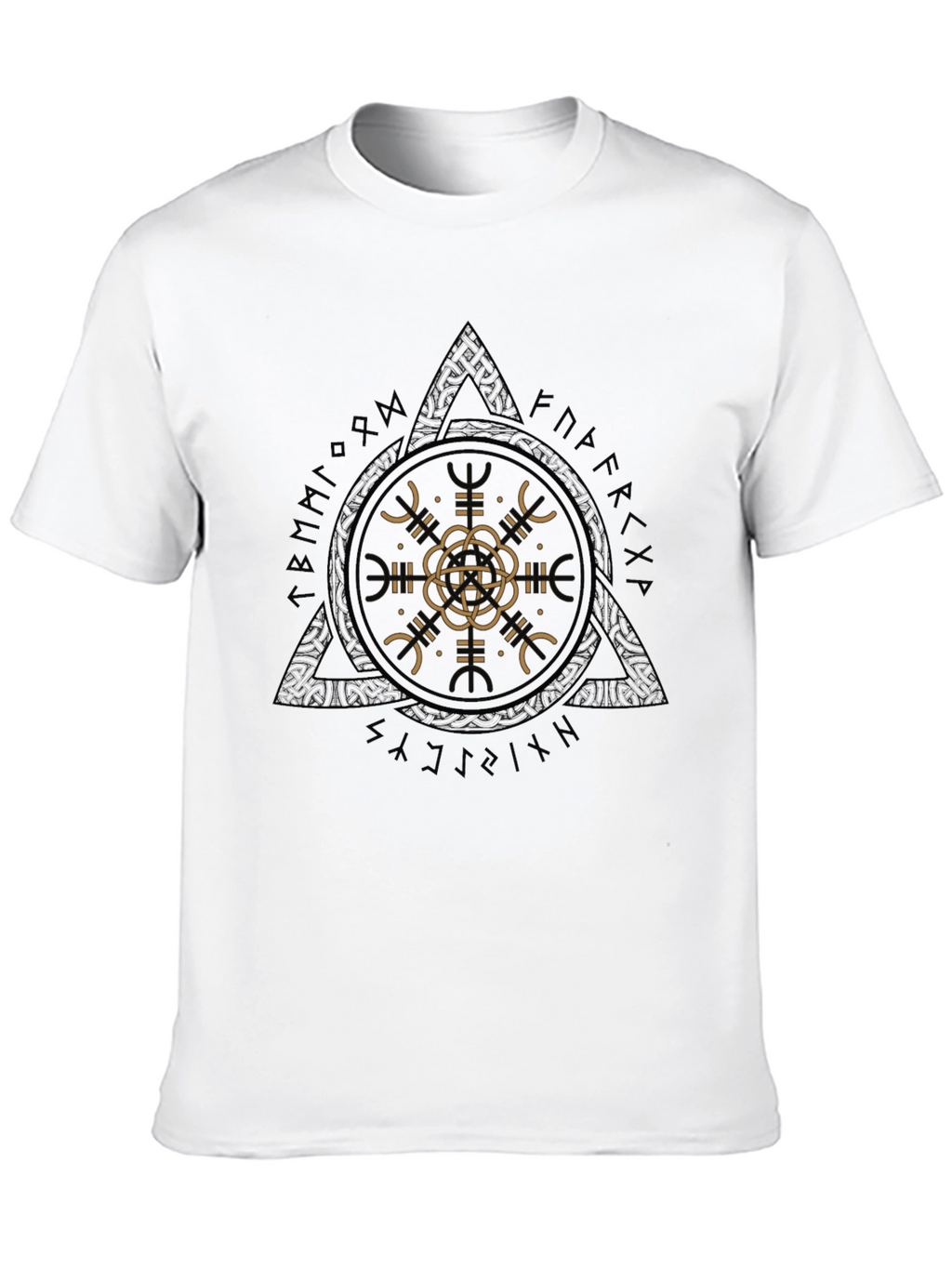 Geometric Graphic Tee - Mens Black T-Shirt