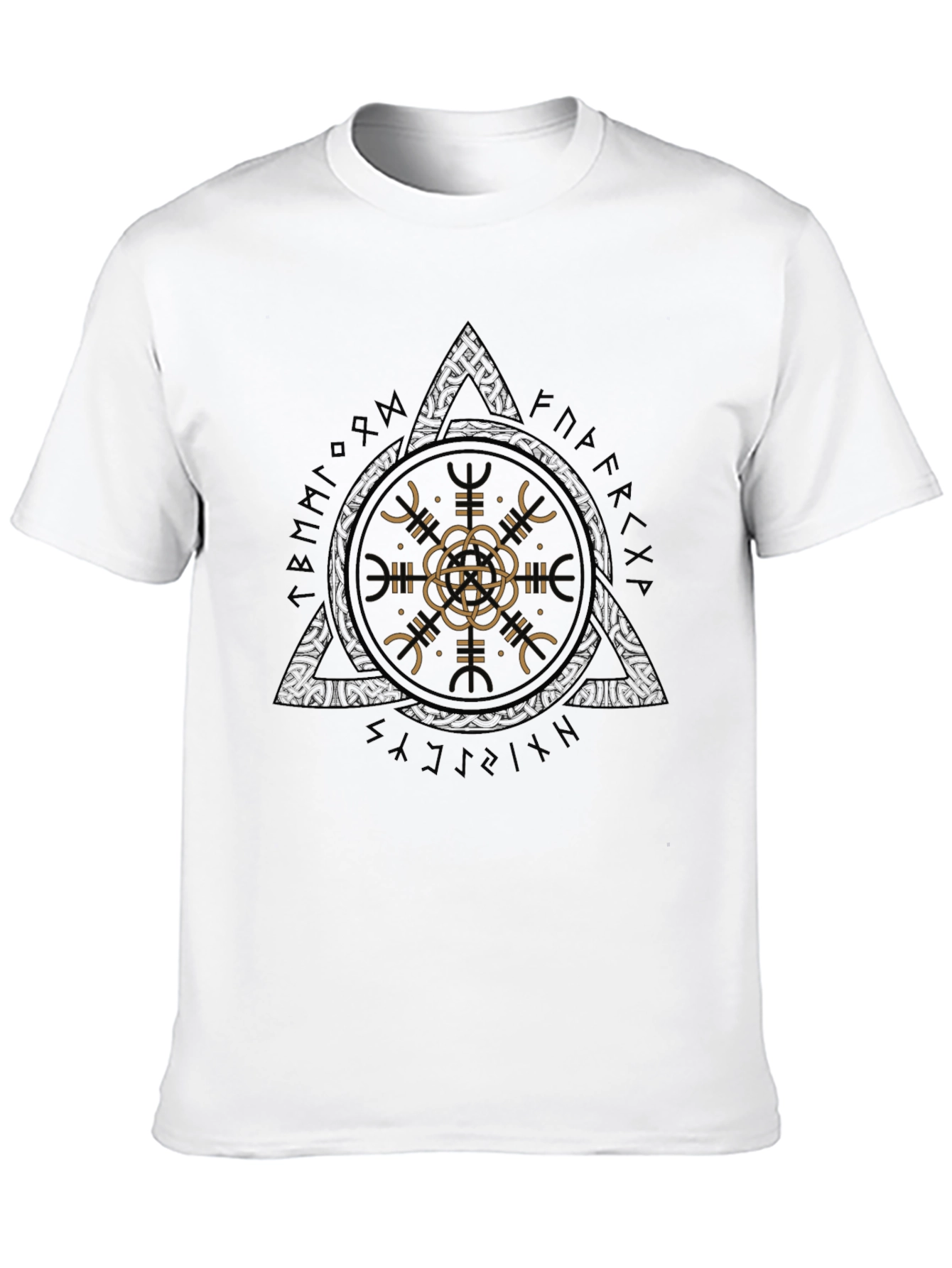 Geometric Graphic Tee - Mens Black T-Shirt
