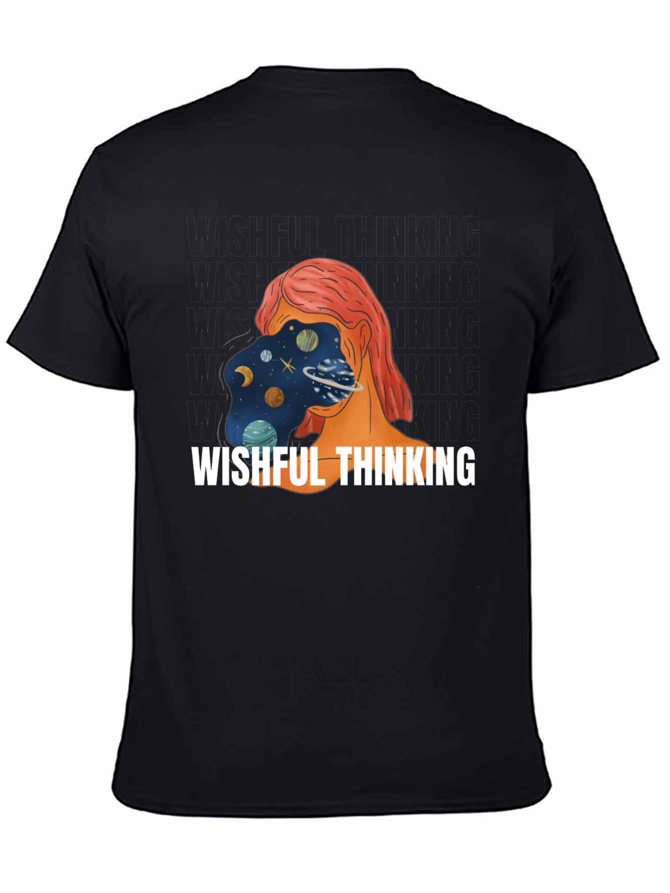 Wishful Thinking Graphic Tee - Unisex Black T-Shirt