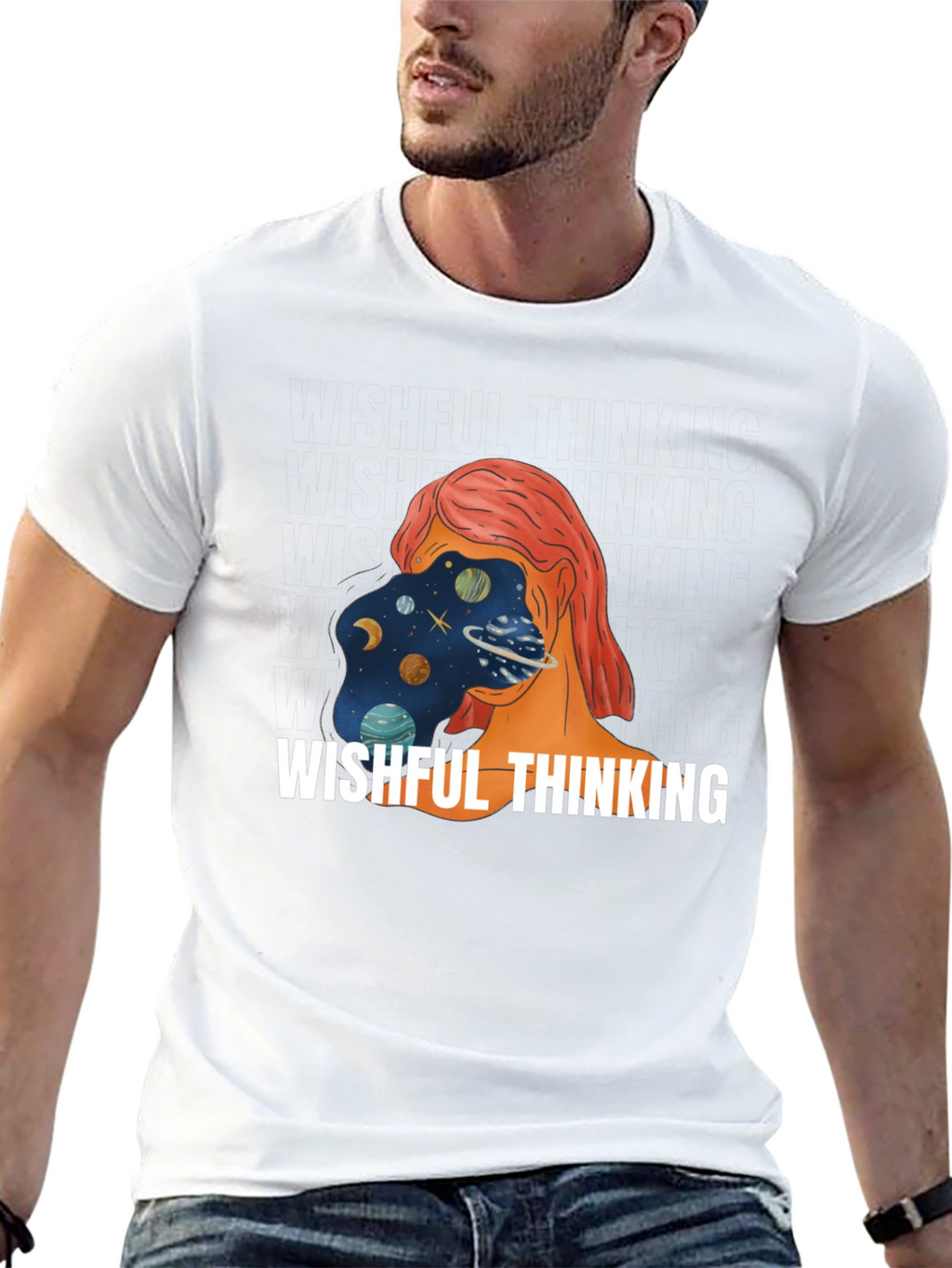 Wishful Thinking Graphic Tee - Unisex Black T-Shirt