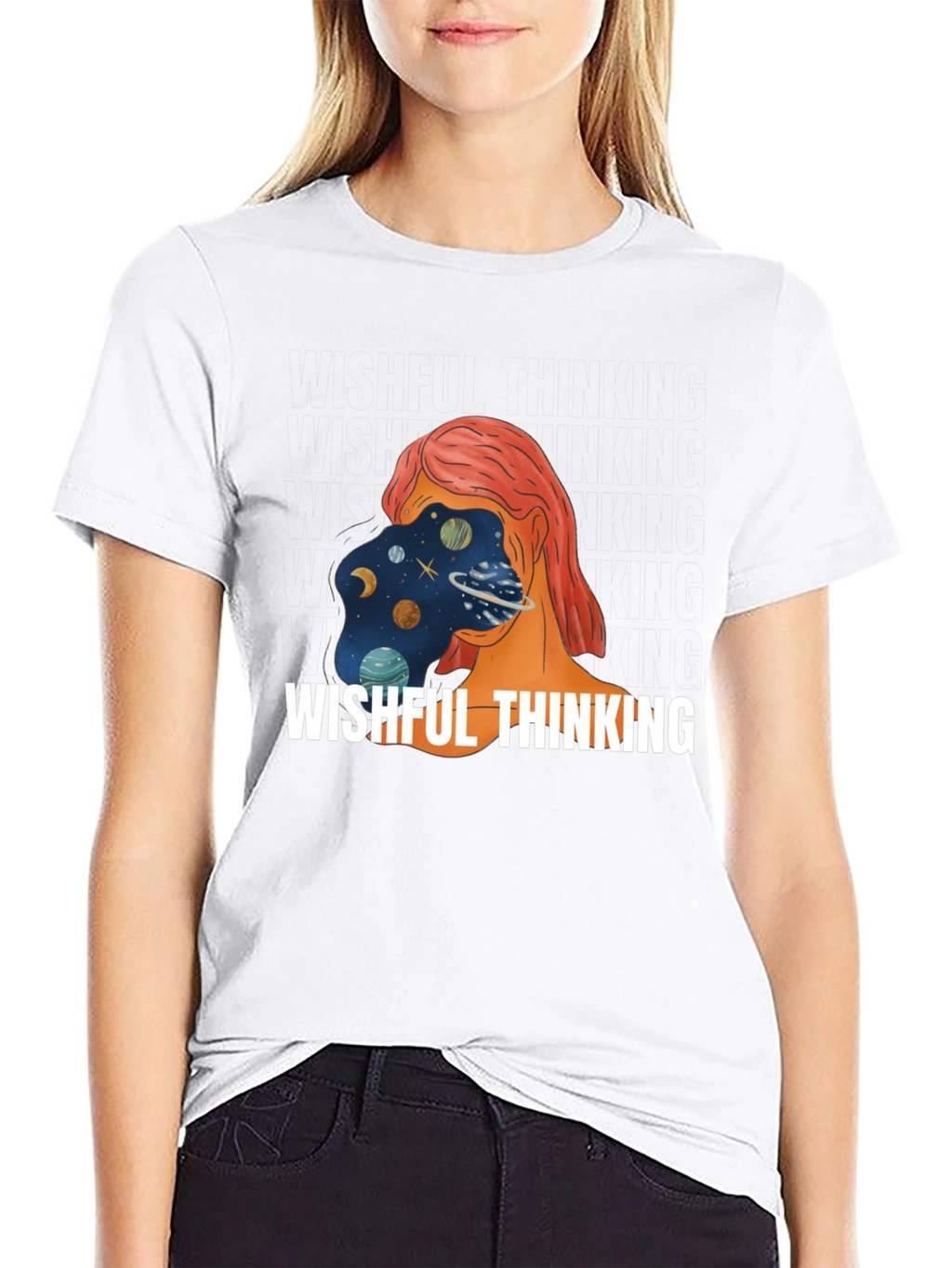 Wishful Thinking Graphic Tee - Unisex Black T-Shirt