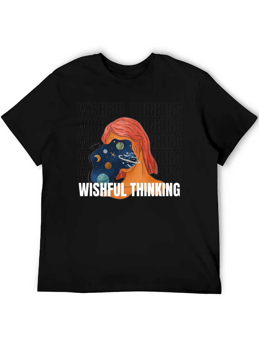 Wishful Thinking Graphic Tee - Unisex Black T-Shirt
