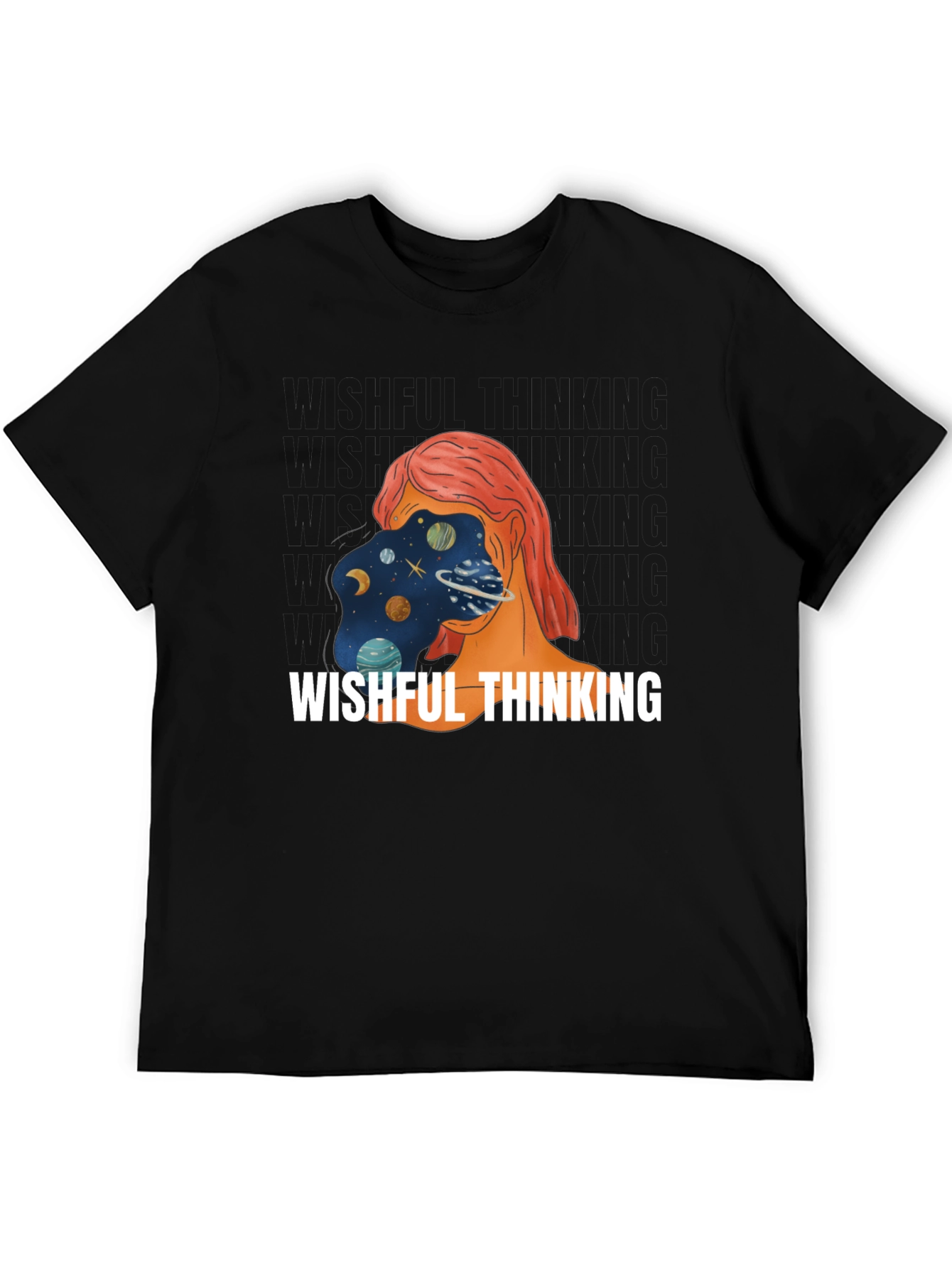 Wishful Thinking Graphic Tee - Unisex Black T-Shirt